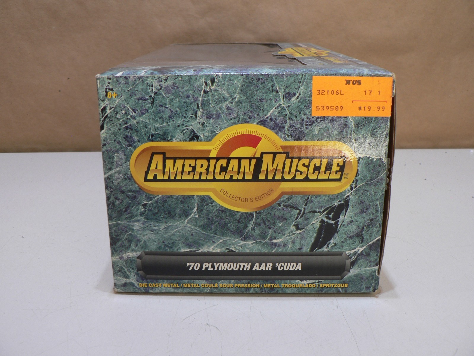 Vintage Ertl American Muscle 1970 Plymouth AAR Cuda Die Cast 1:18 Scale
