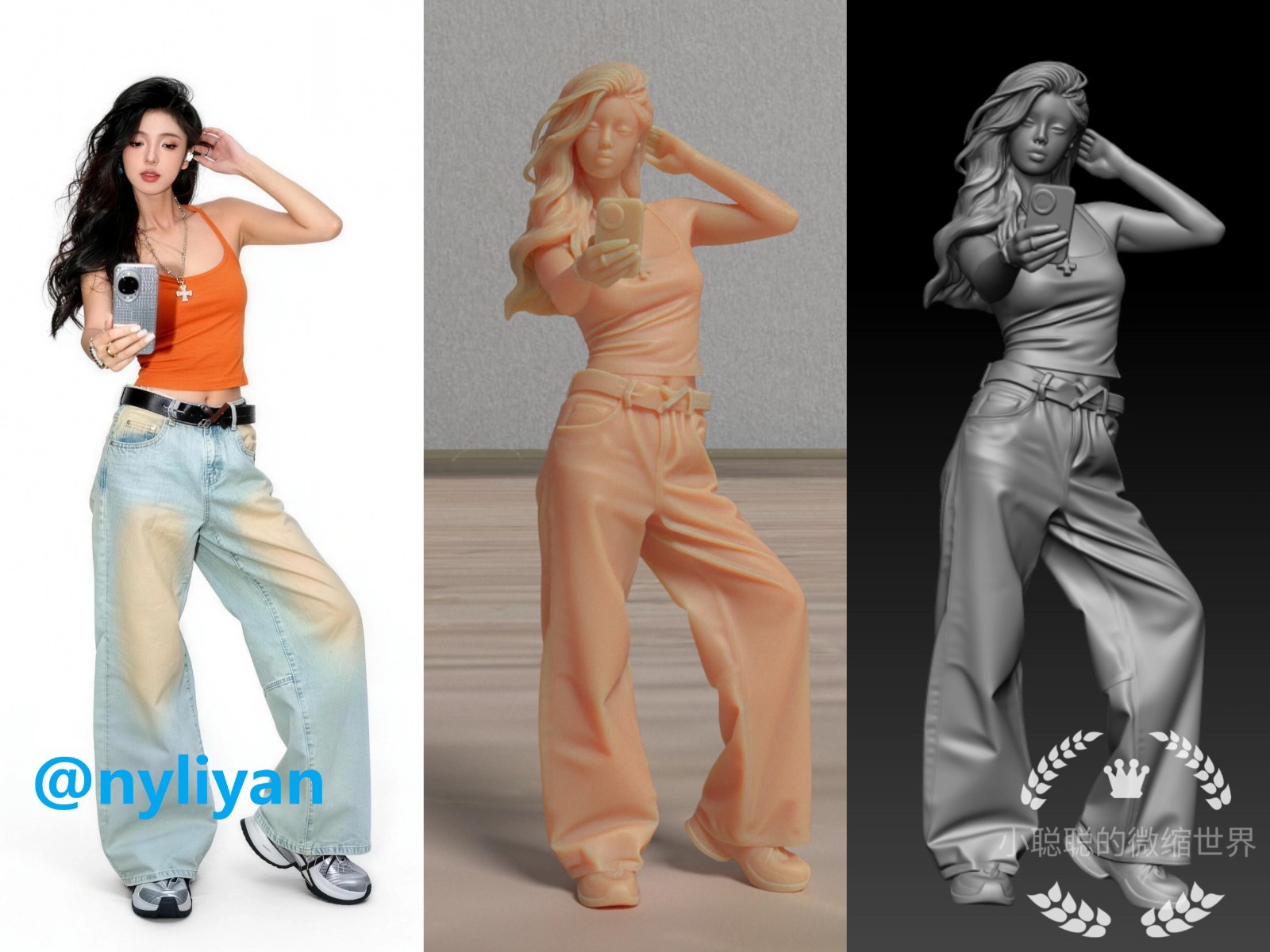 1/35 1/43 1/64 Sexy Selfie Beauty Scene Props Figure Model For Cars Vehicles