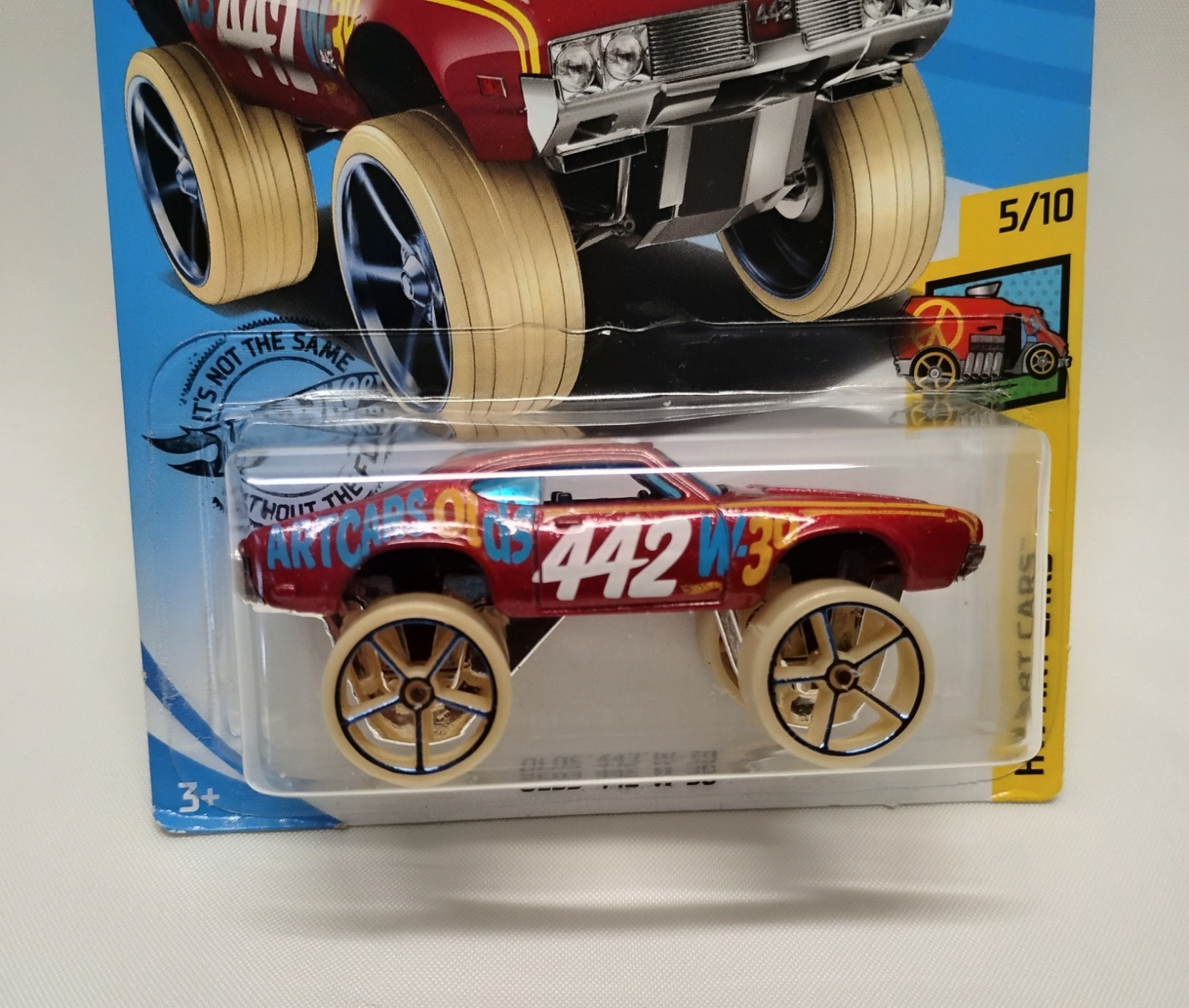 Hot wheels Mainline DONK OLDS 442 w-30 Art Cars Red Oldsmobile Cutlass New