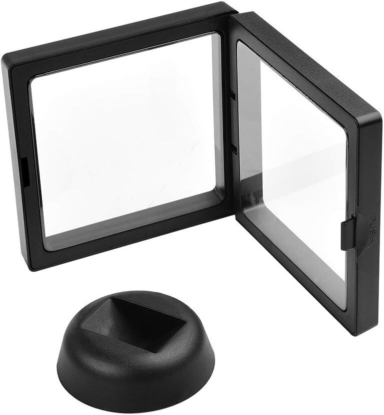 Lots Displays Cases For Hot Wheels 3D Floating Display w/ Stand Jewerly Rocks