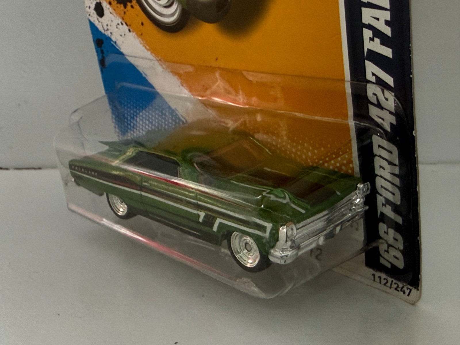 2012 HOT WHEELS SUPER TREASURE HUNT MUSCLE MANIA 2/10 ’66 FORD 427 FAIRLANE 1:64