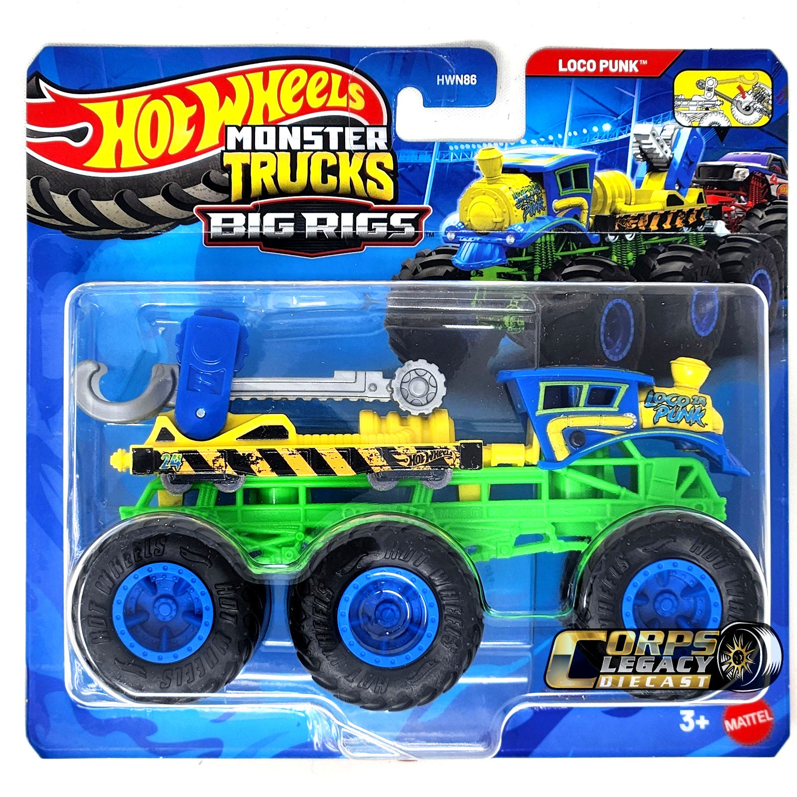 Hot Wheels Monster Trucks Big Rigs LOCO PUNK 2026 1:64 Diecast Truck NEW