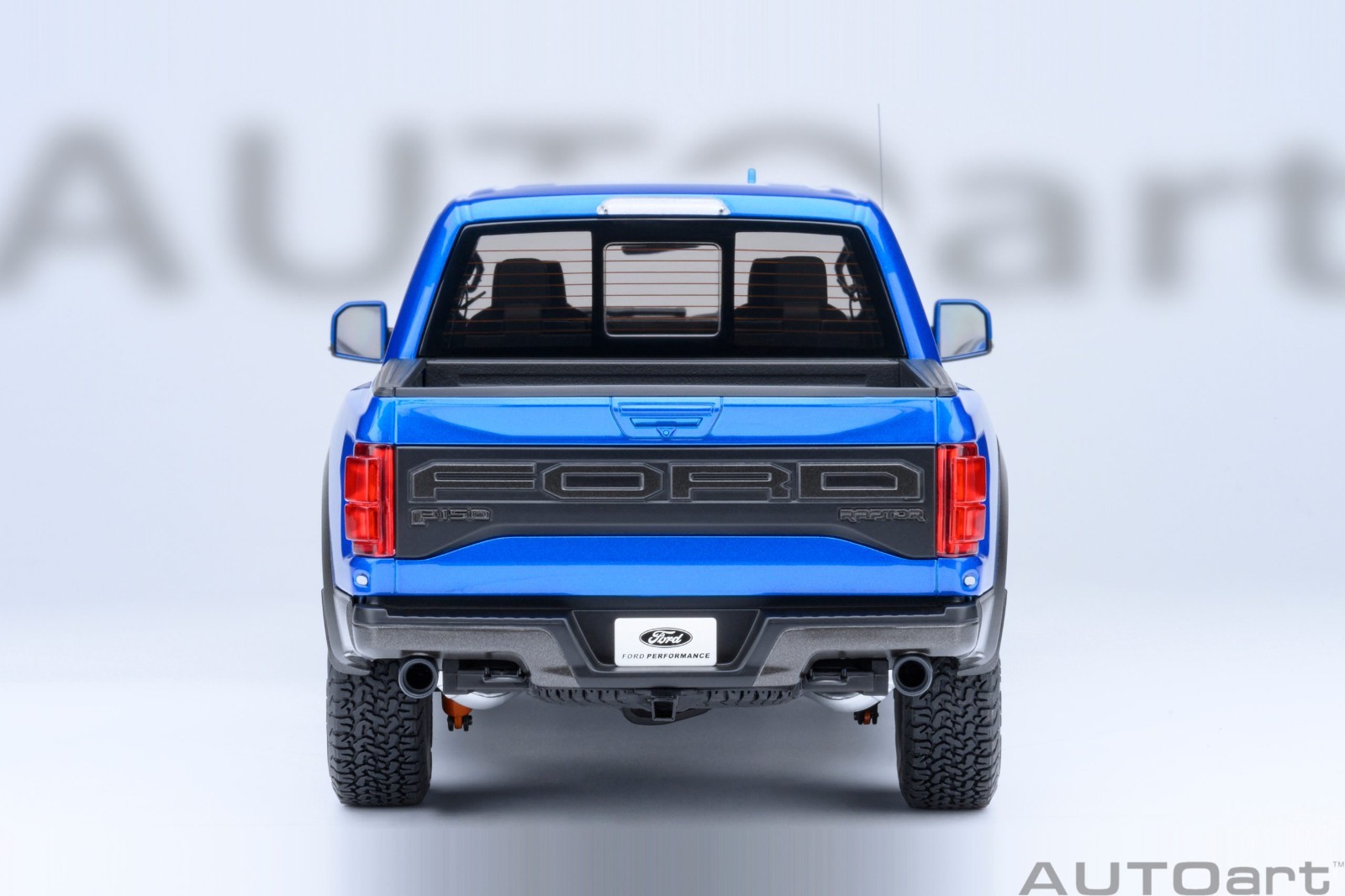 2019 FORD F-150 RAPTOR PICKUP VELOCITY BLUE 1/18 MODEL BY AUTOART 72949