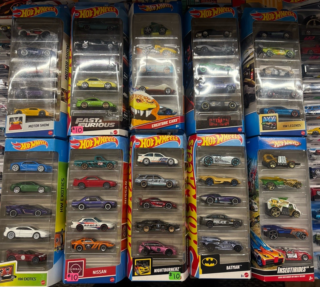 Hot Wheels 5 Car Multipack Lot Of 20 Packs 100 Loose Cars Total Mixed Years
