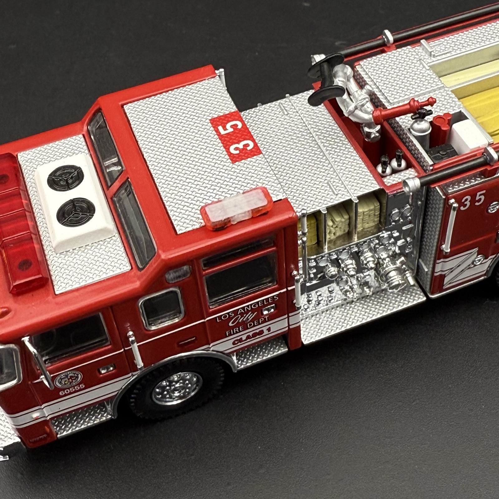 2 Pack 1/50 Mini Whelen Edge Red Clear Lightbar Gray Top Police Fire EMS 5012RCR