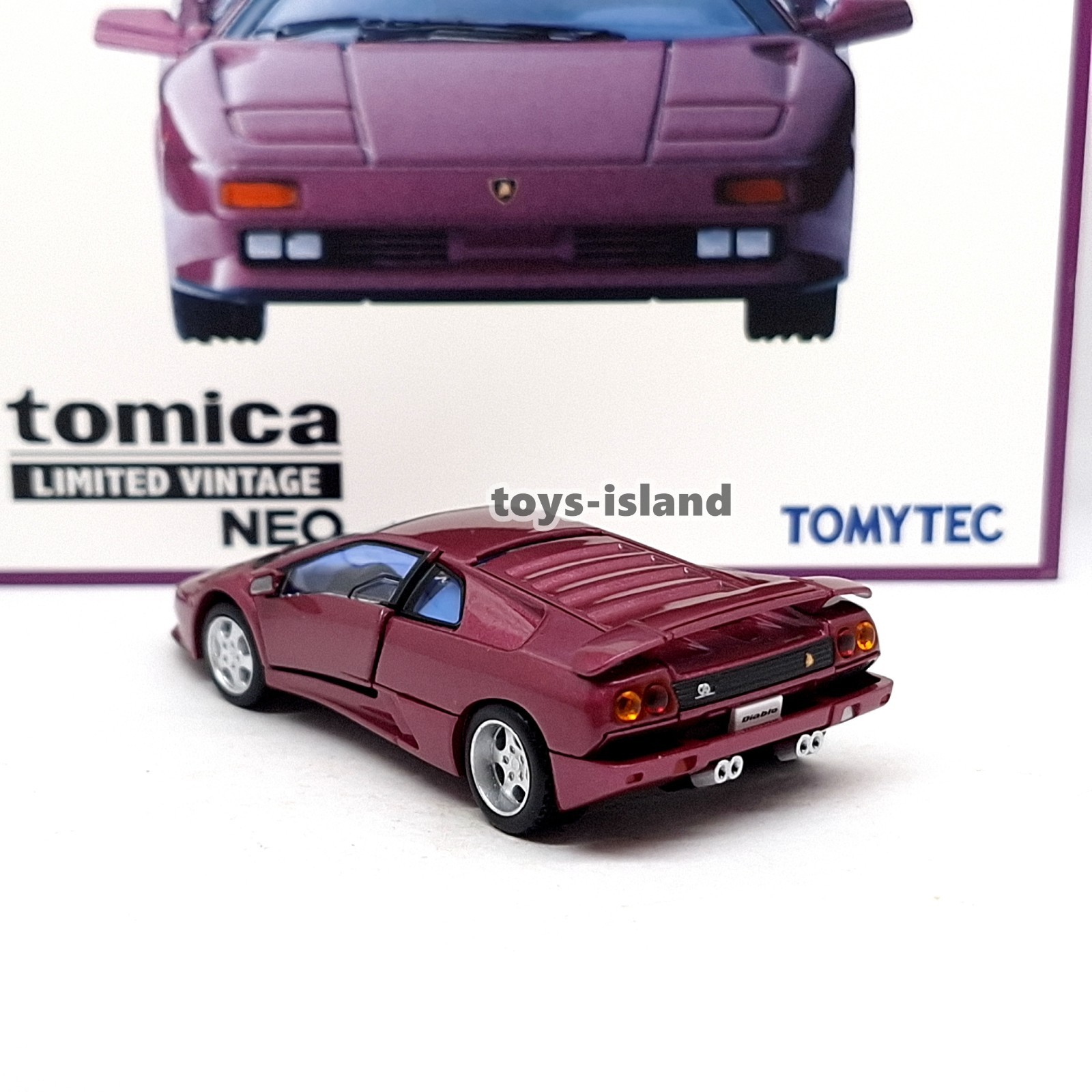 Tomica Limited Vintage NEO TLV Lamborghini DIABLO SE30 TOMYTEC LV Purple 1/64