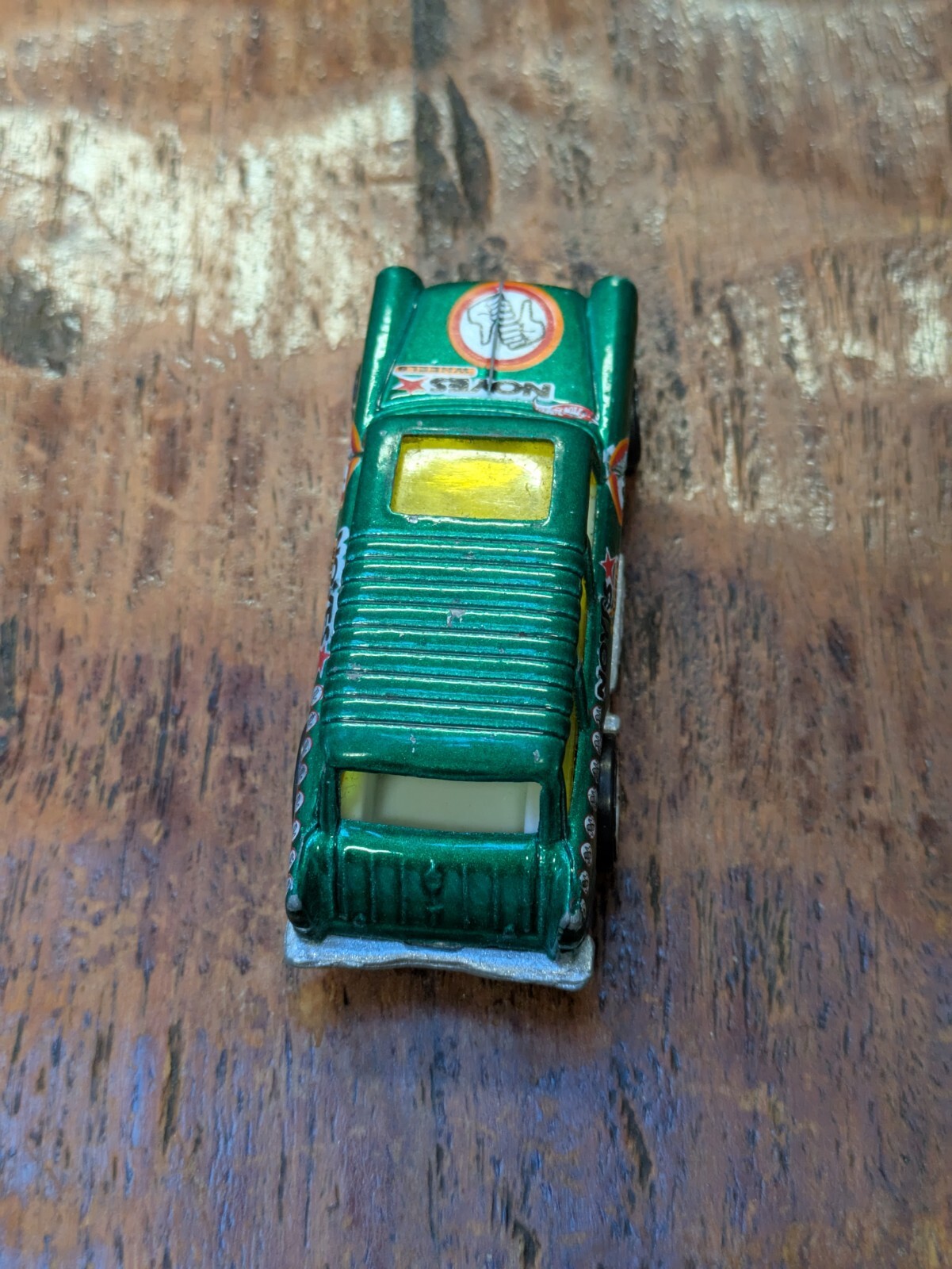 Hot Wheels 1969 Chevy Nomad/No/Yes Green With Yellow Tinted Windows And Sunroof