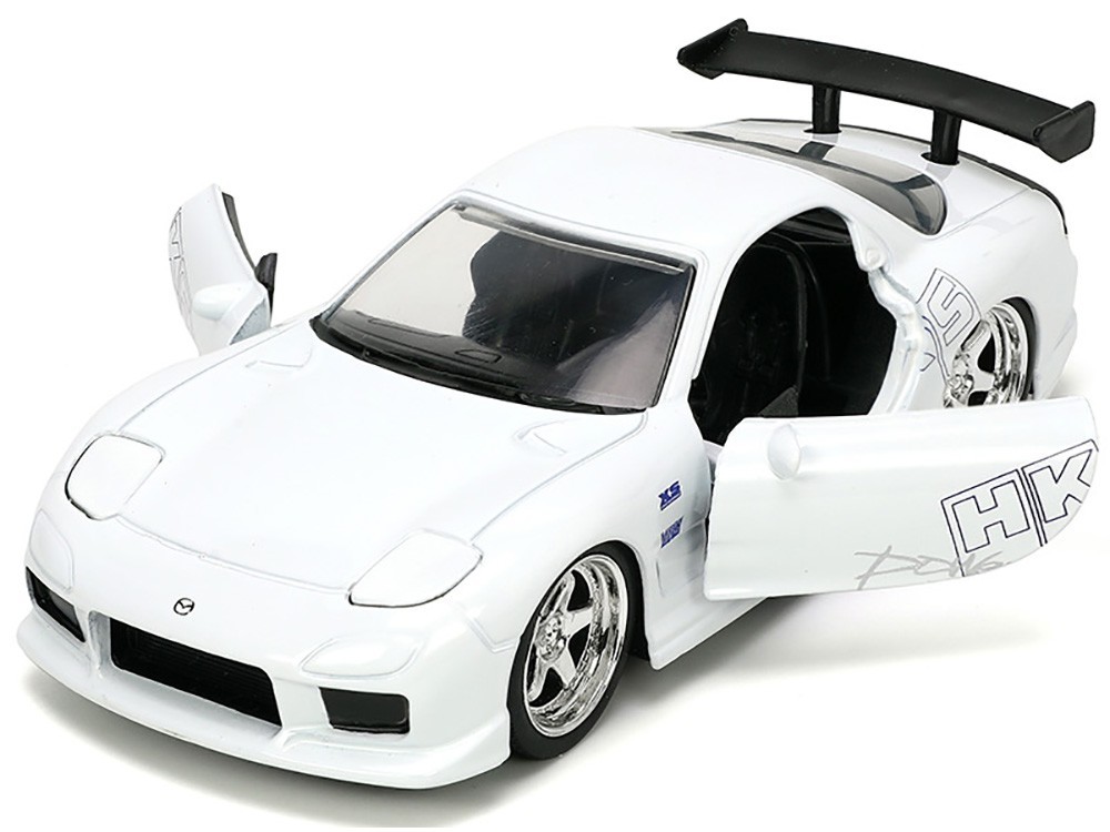 1993 MAZDA RX-7 “HKS” WHITE “FAST & FURIOUS 25 YEARS” 1/32 BY JADA 32588