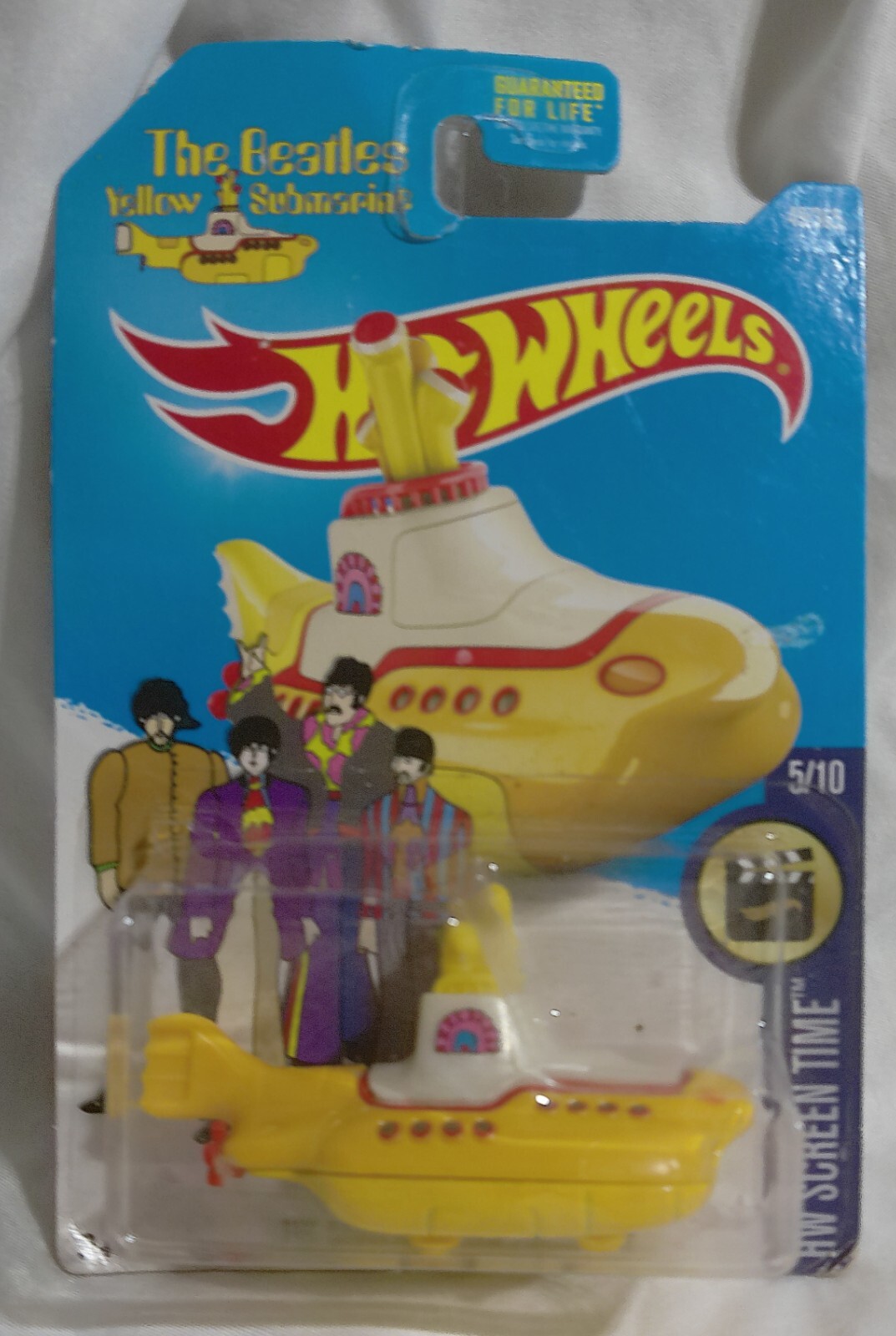 The Beatles Yellow Submarine Die-Cast Model From HW Screen Time by Hot Wheels