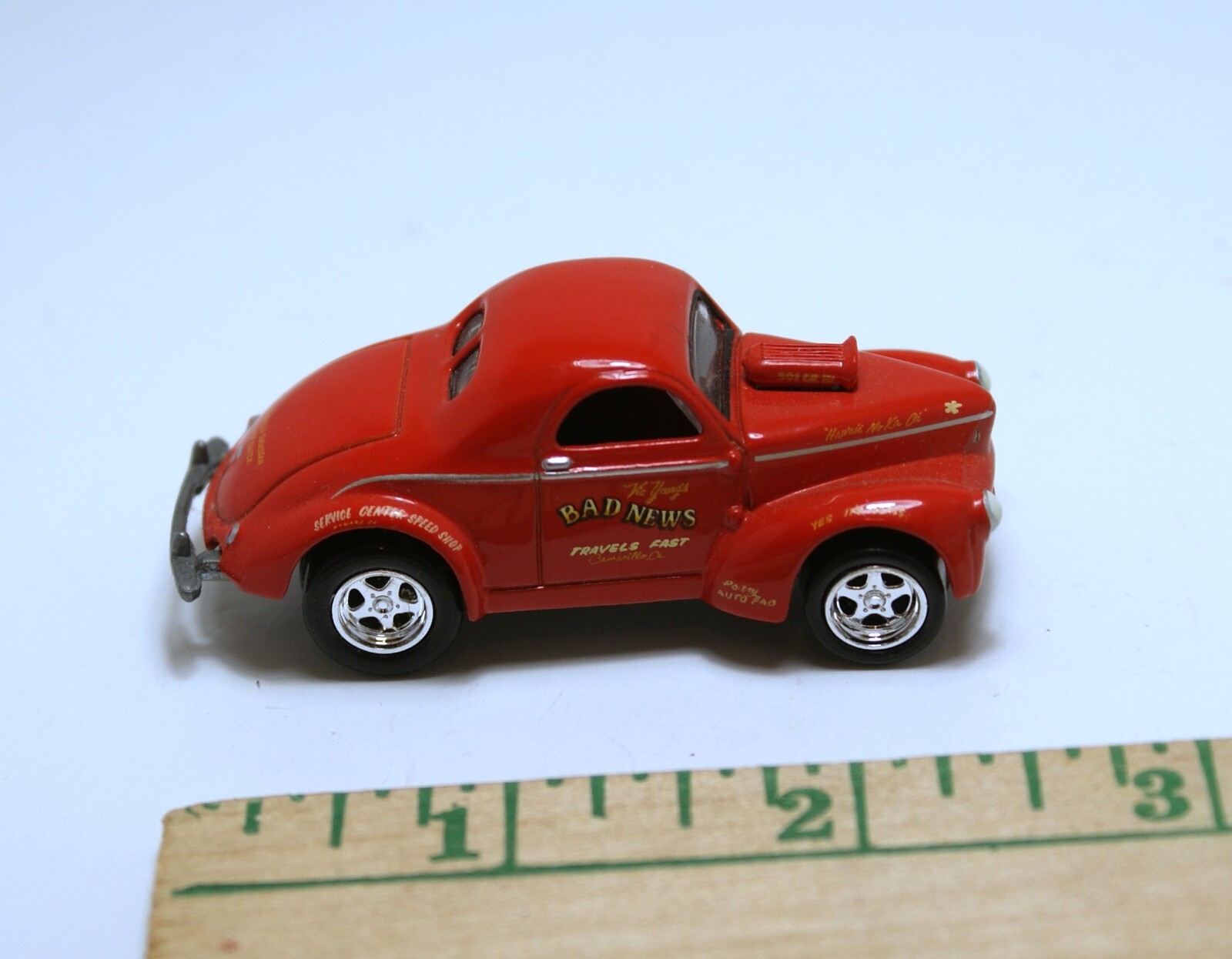 JL ’40 WILLYS VIC YOUNG’S “BAD NEWS TRAVELS FAST” NHRA GASSER DRAGSTER LIMITED