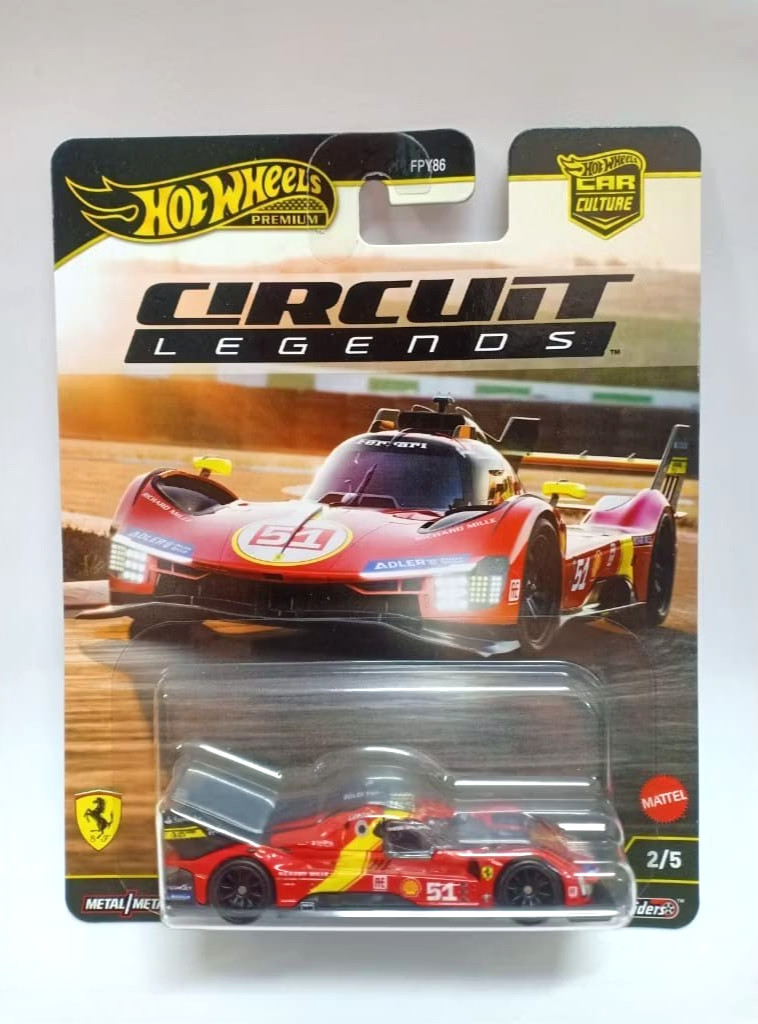 Hot Wheels Premium 2025 Car Culture “Circuit Legends” Ferrari 499P Red 1:64