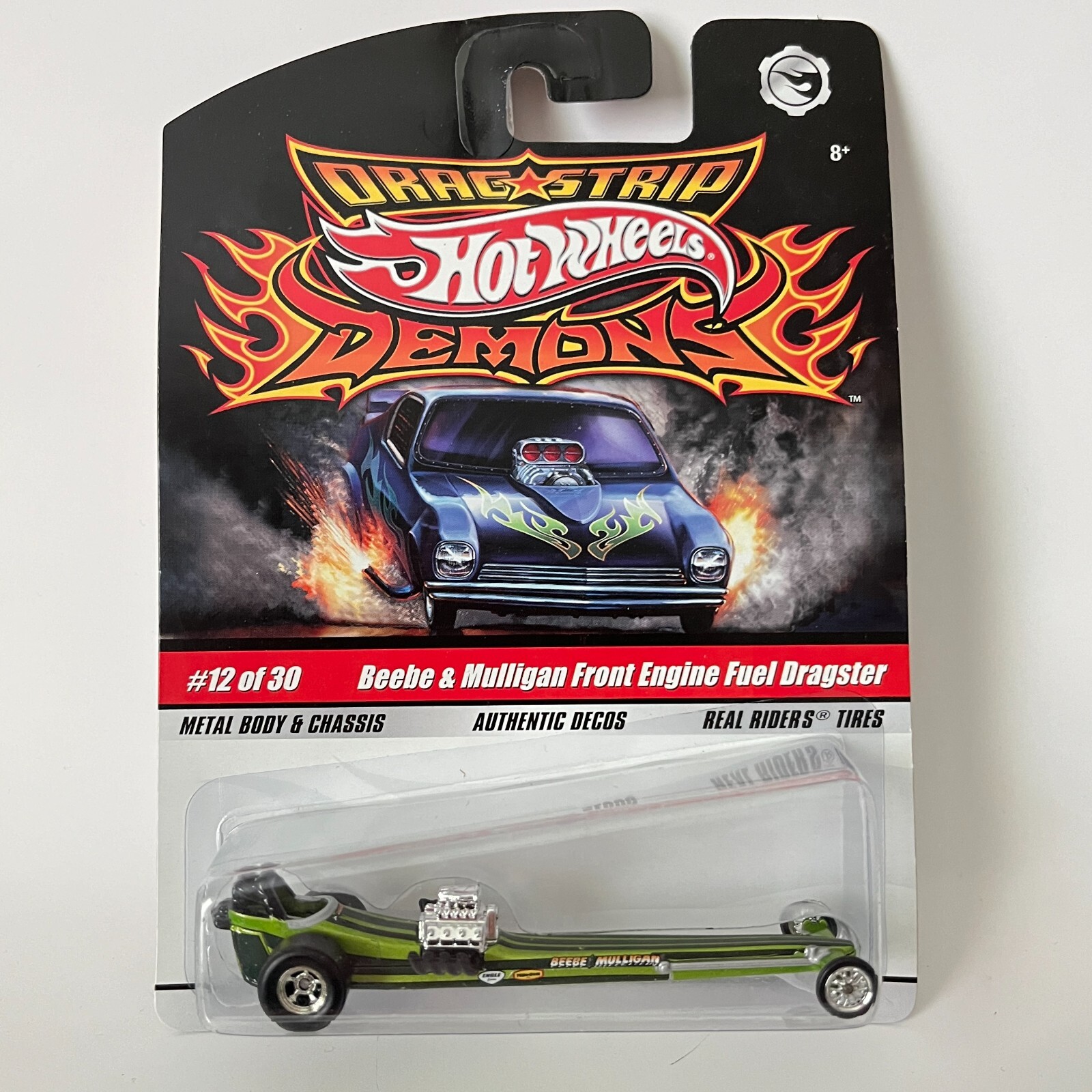 Hot Wheels Dragstrip Demons #12 Beebe & Mulligan Front Engine Fuel Dragster 2009