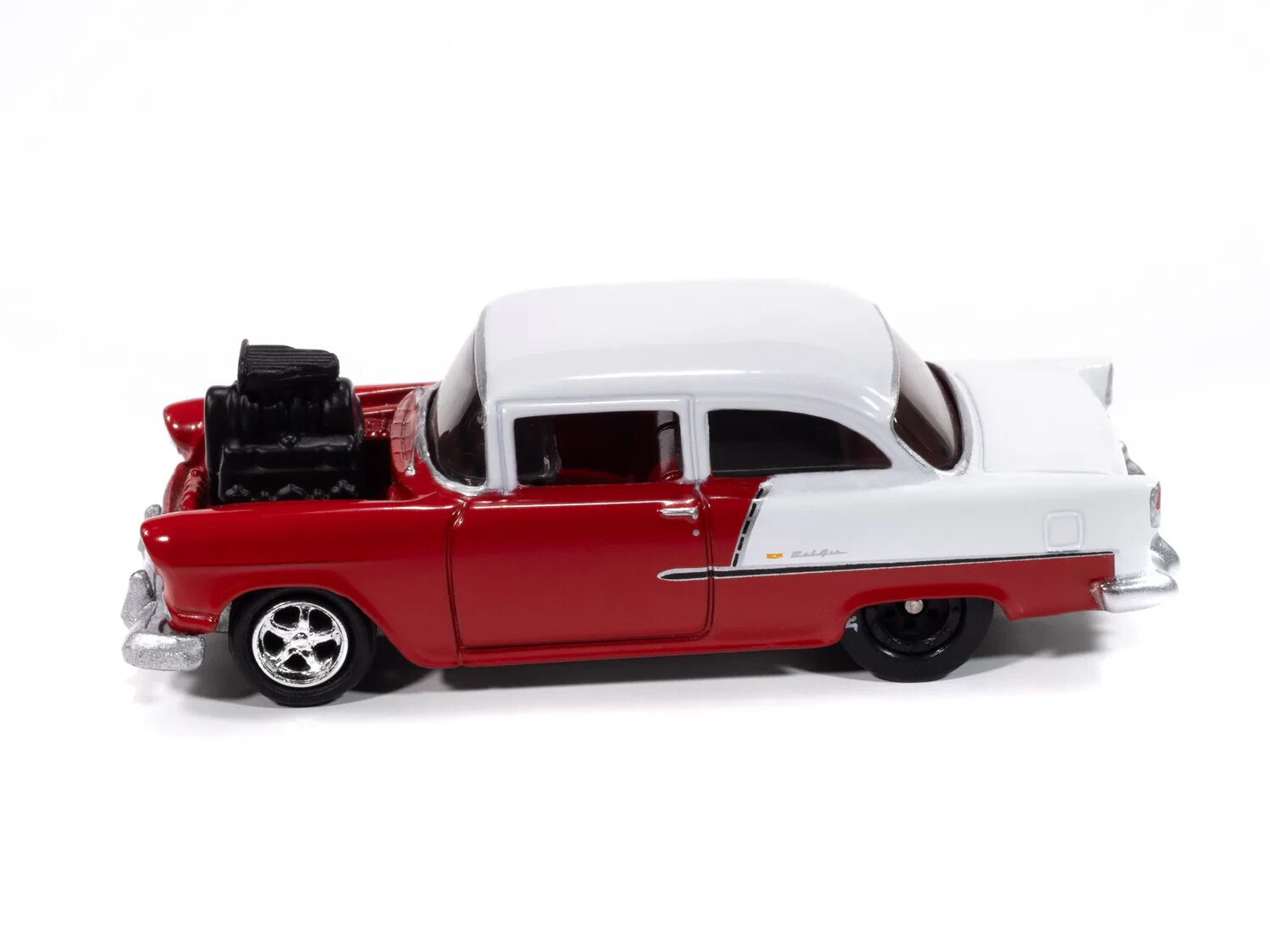 Johnny Lightning HOBBY EXCLUSIVE ’55 Chevy Bel Air 1:64 Diecast (RED/WHITE) 408