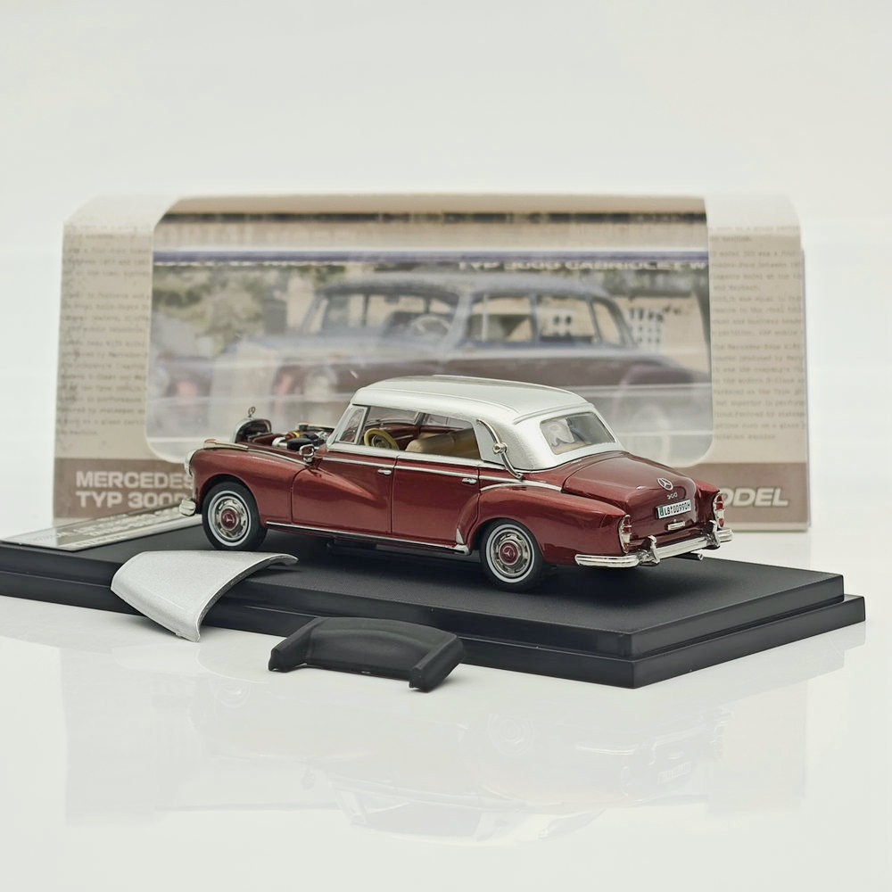 Mortal 1/64 Mercedes Benz 300D Convertible Retro Car Models Collection Diecast
