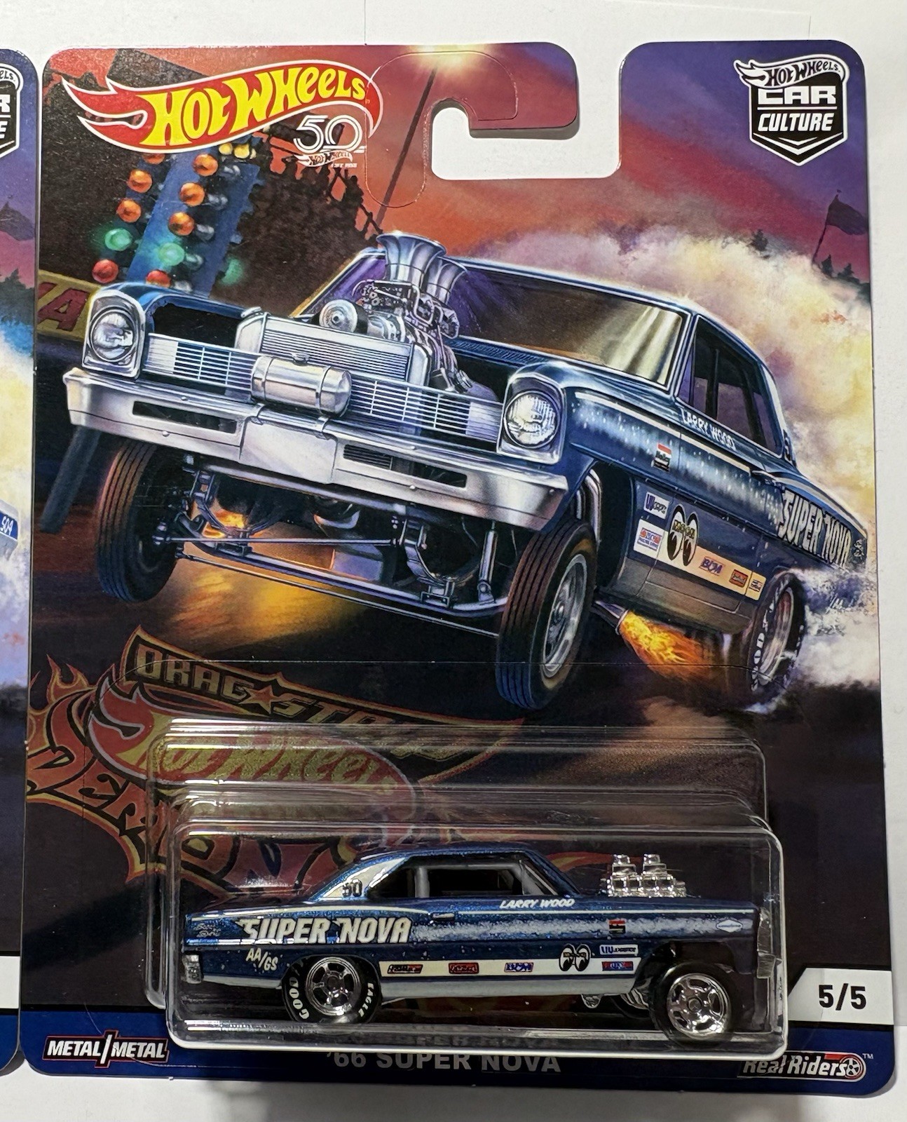 2018 Hot Wheels Premium 50th Car Culture Drag Strip Demons Gasser 5 Car Set
