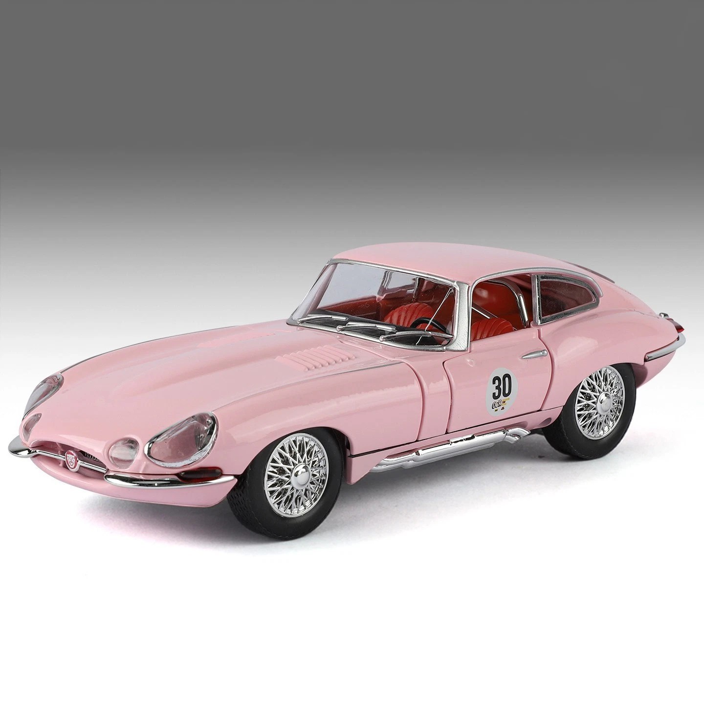1:24 Jaguar E-Type 1961 Diecast Model Car Black w/Sound Light Alloy Toy Gift