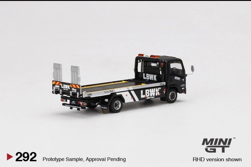 Mini GT Isuzu N-Series Vehicle Transporter LBWK Blk 1:64 Scale *SEALED*