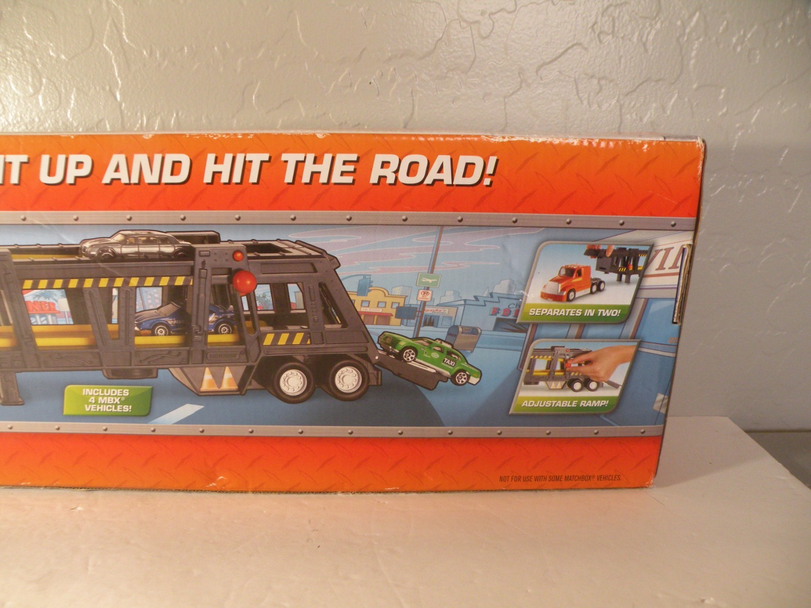 Toys R Us Kid Picks MATCHBOX Car Transporter Includes 4 MBX Vehicles New In Box