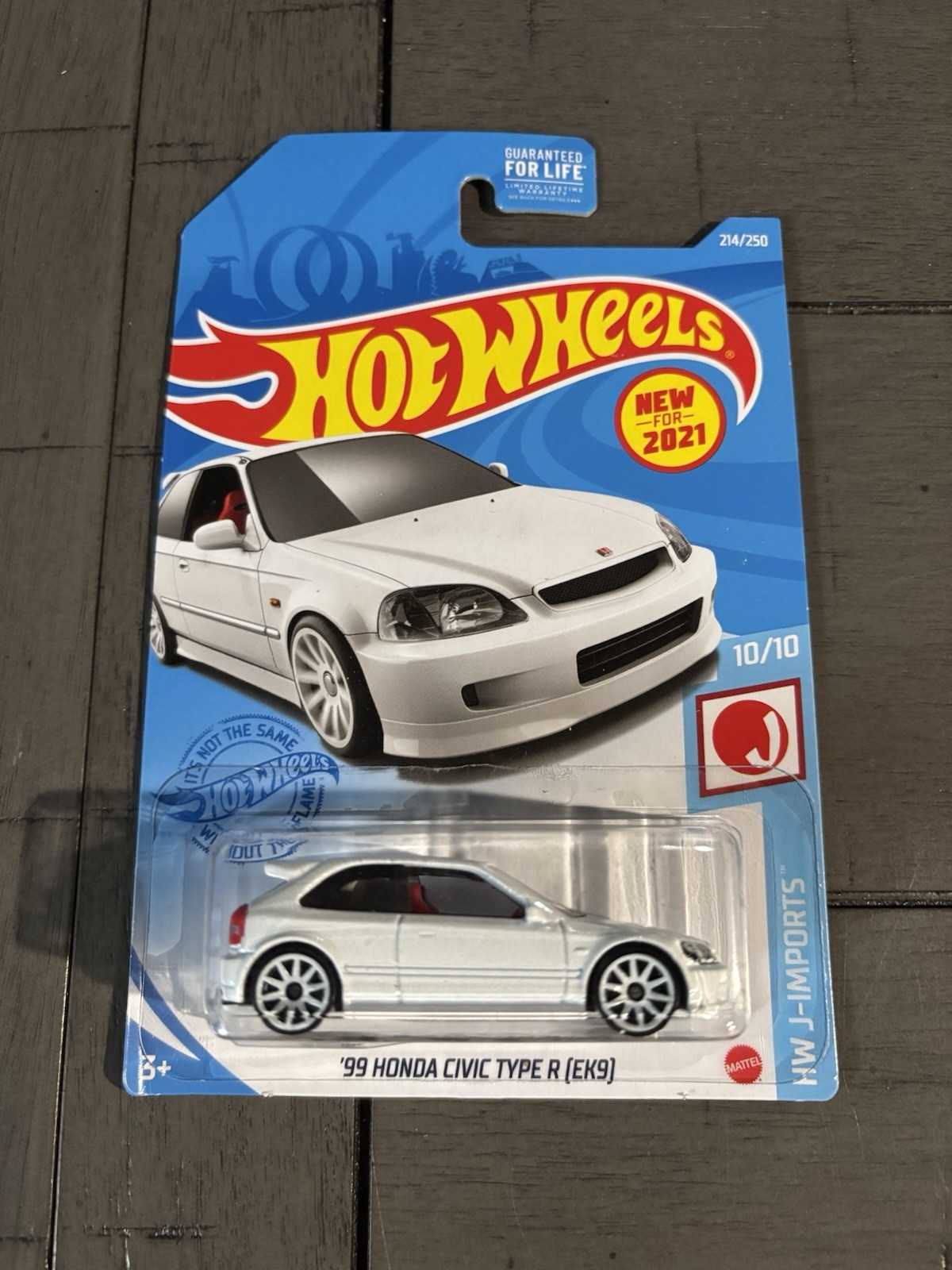 2021 Hot Wheels ‘99 Honda Civic Type R EK9 White HW J-Imports Carded