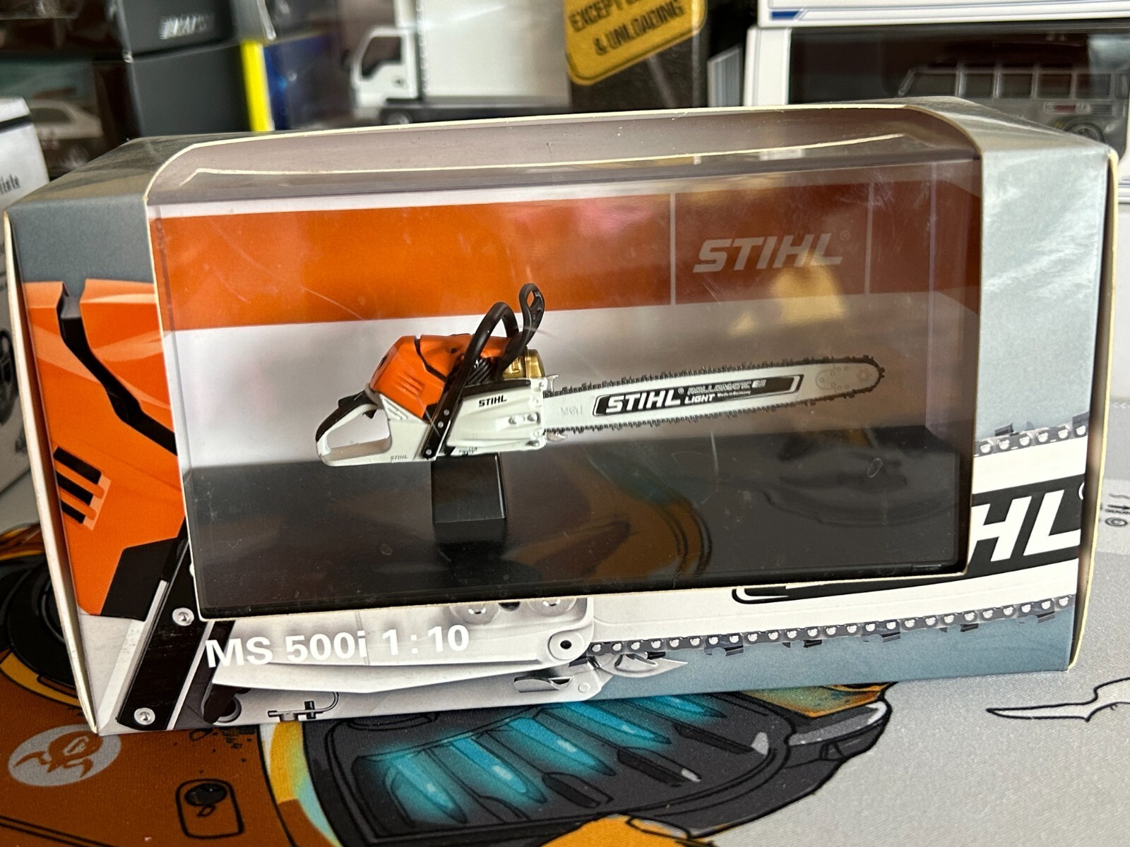 SCHUCO 1/12 1/10 scale Chainsaw model STIHL CONTRA BL MS 500i