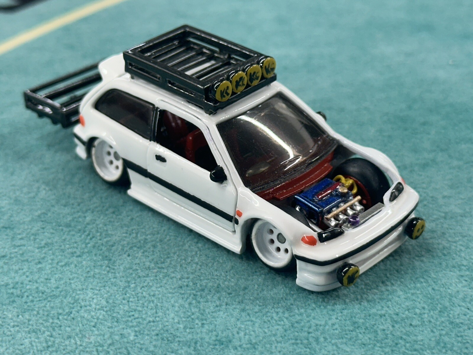 Hot Wheels 2013 Honda Civic EF professional Custom Build, Doors Open And More!