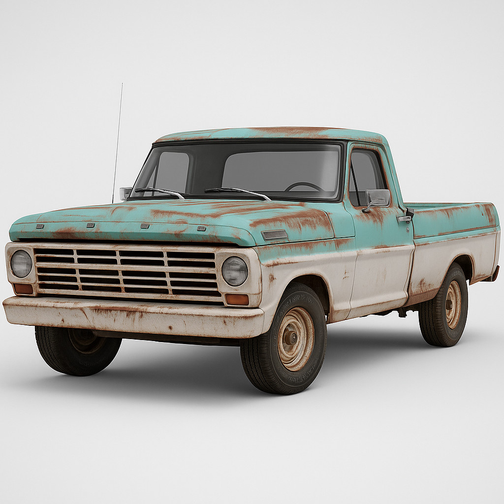 3d printed Ford F100 1967 model car collectible replica