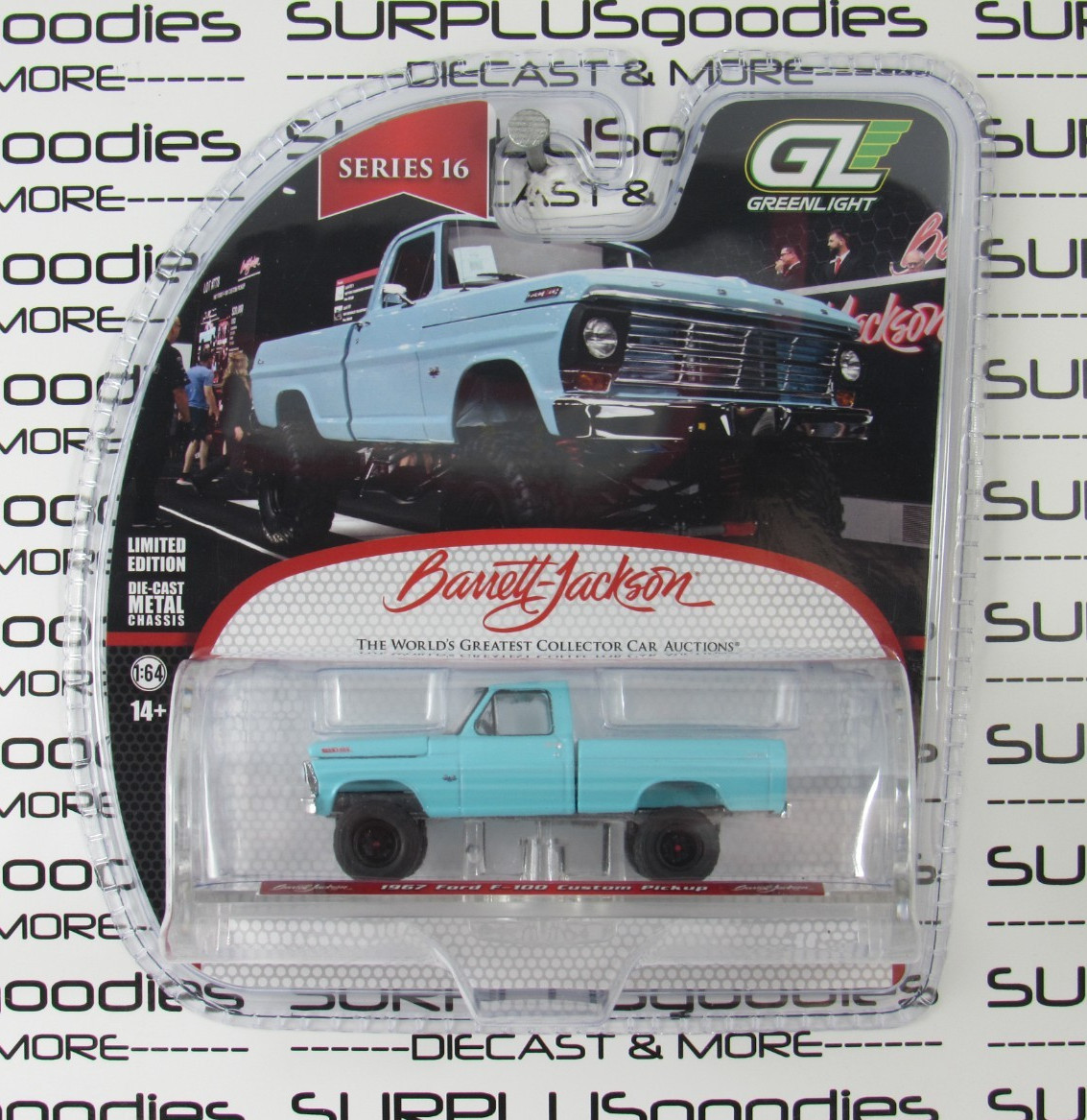 2025 Greenlight 1:64 Barrett-Jackson R16: 1967 FORD F-100 F100 Custom Pickup