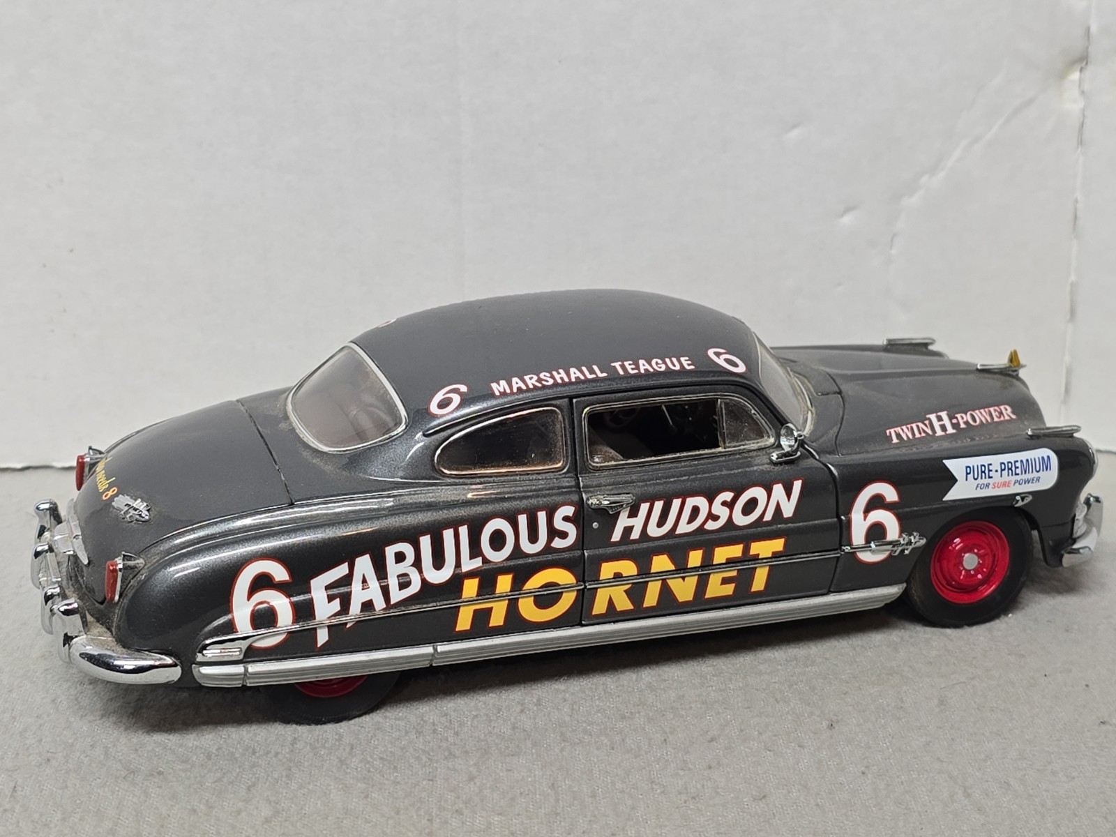 Franklin Mint Fabulous Hudson Hornet #6 Masshall Teague Gray