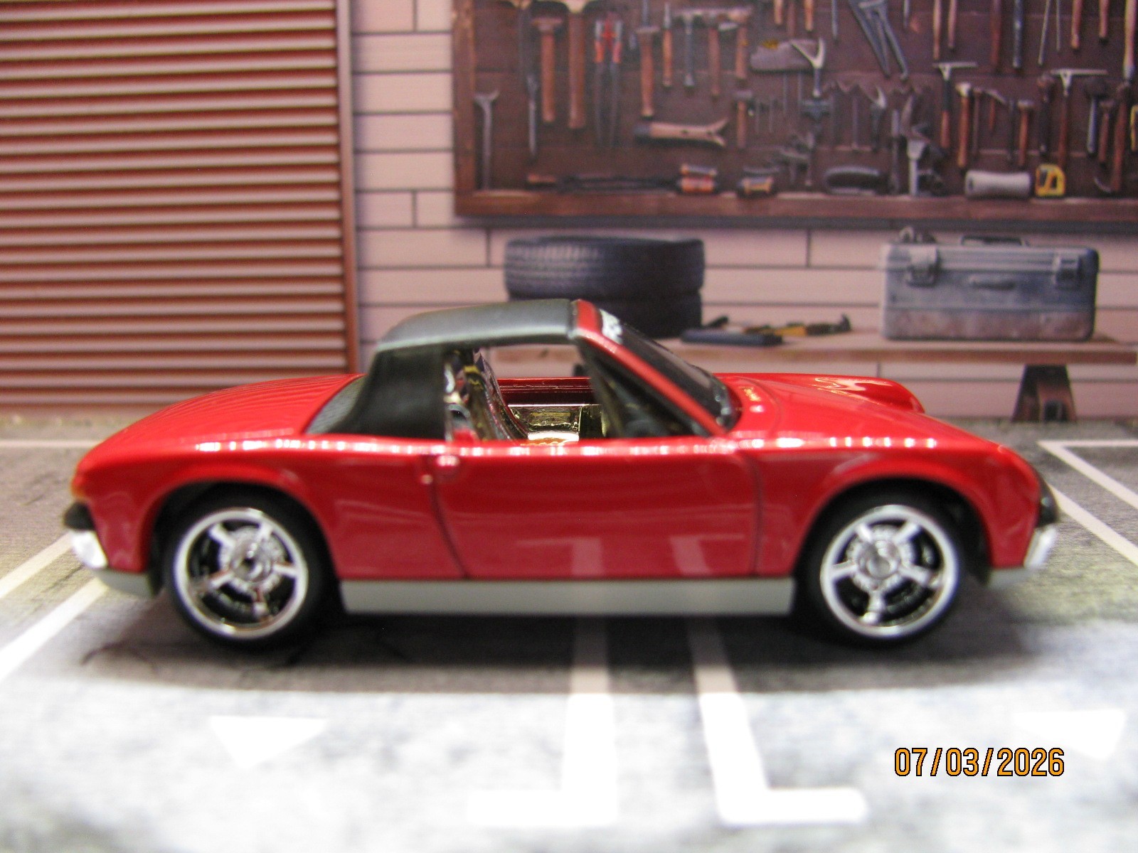 2026 Matchbox Dk RED ’71 PORSCHE 914 – Power Grabs – w/Real Riders Wheel Swap