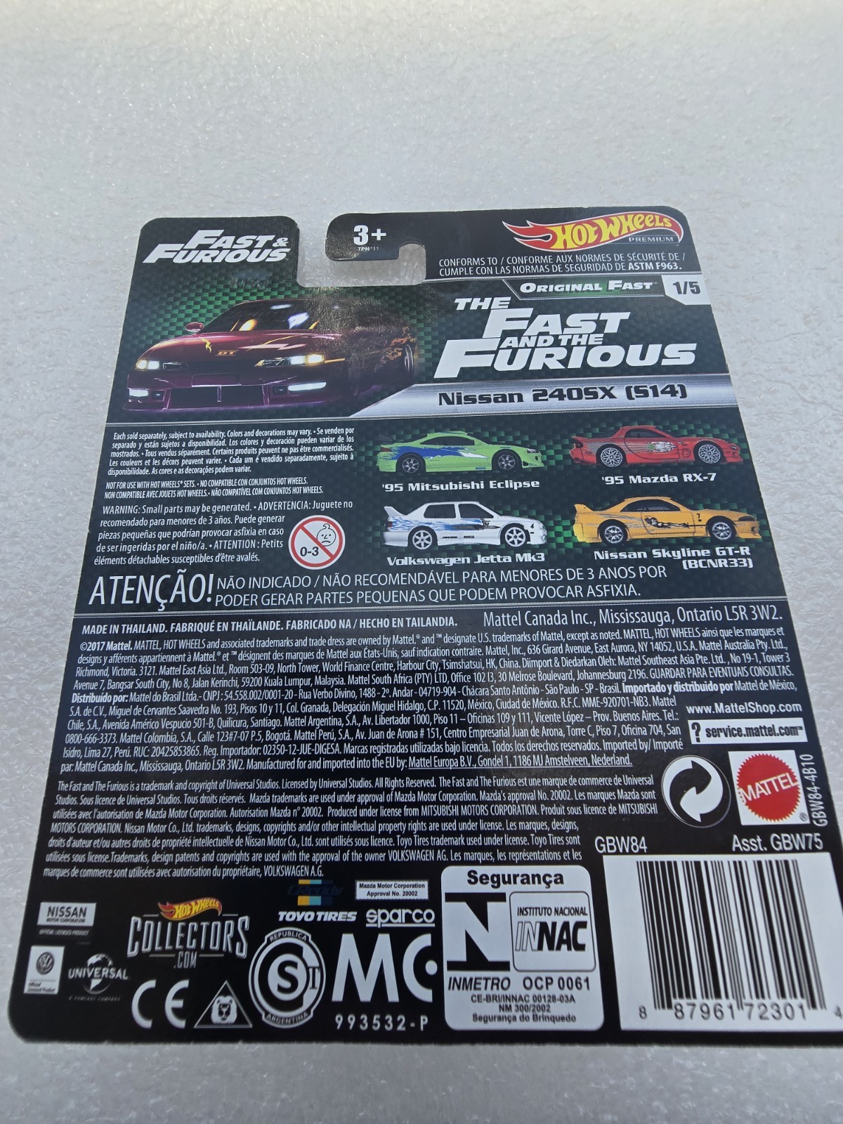 HOT WHEELS 2019 ORIGINAL FAST FAST & FURIOUS NISSAN 240SX S14 🔥