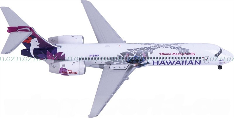 Phoenix 1:400 Hawaiian Airlines Boeing 717 N488HA Diecast Aircraft Model