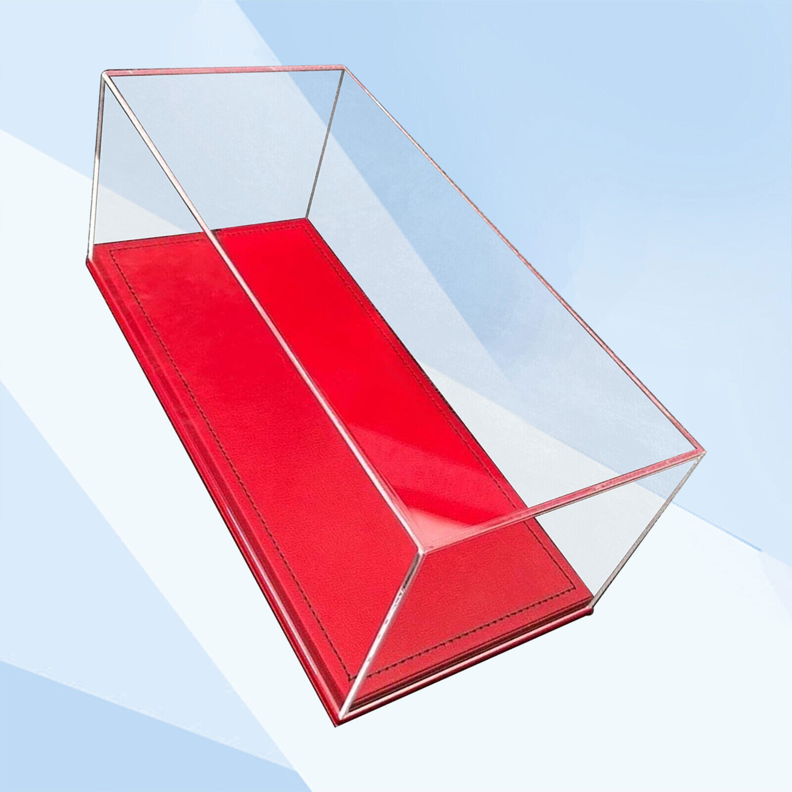 Acrylic Display Case Show Case Pu Leather Base Model For 1/18 Car Model Collect