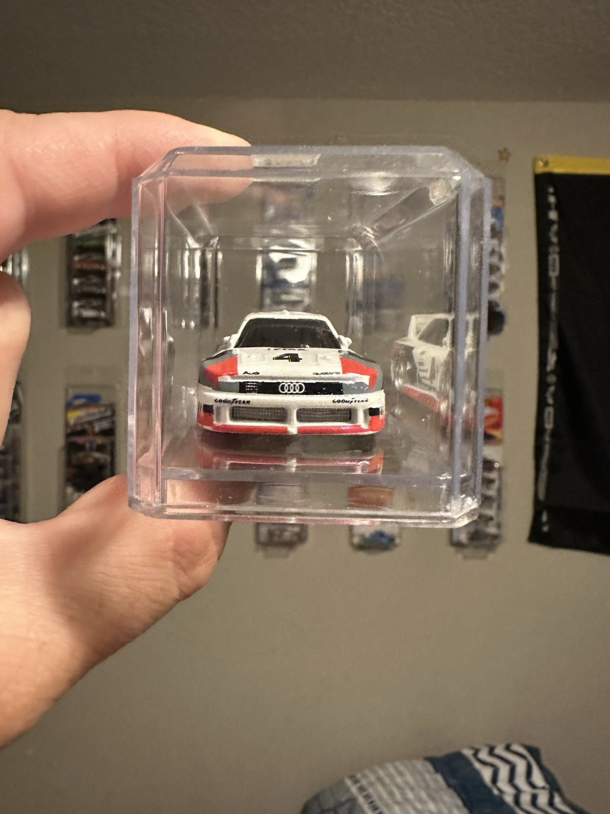 Hot Wheels Audi 90 quattro Custom Clear Coat Real Riders W/ Case