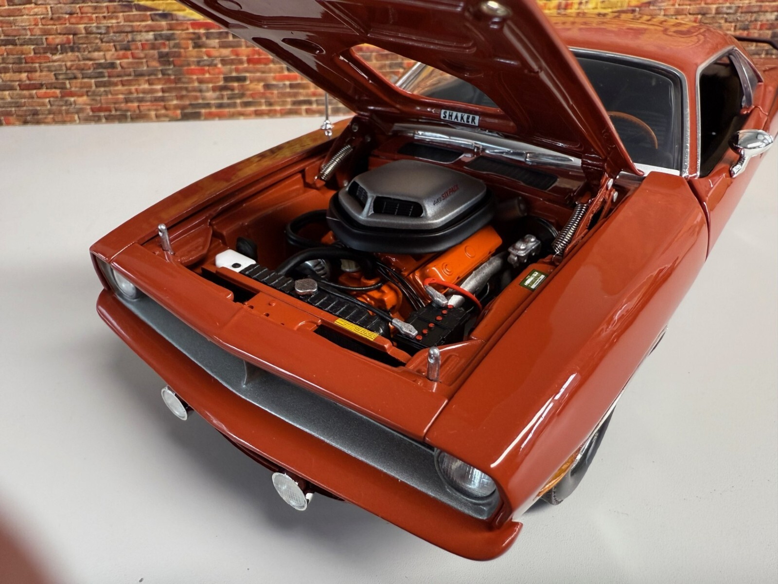 1/18 scale, YCID #37, 1970 CUDA, 440/6 pack, Deep Burnt Orange, 1 of 199