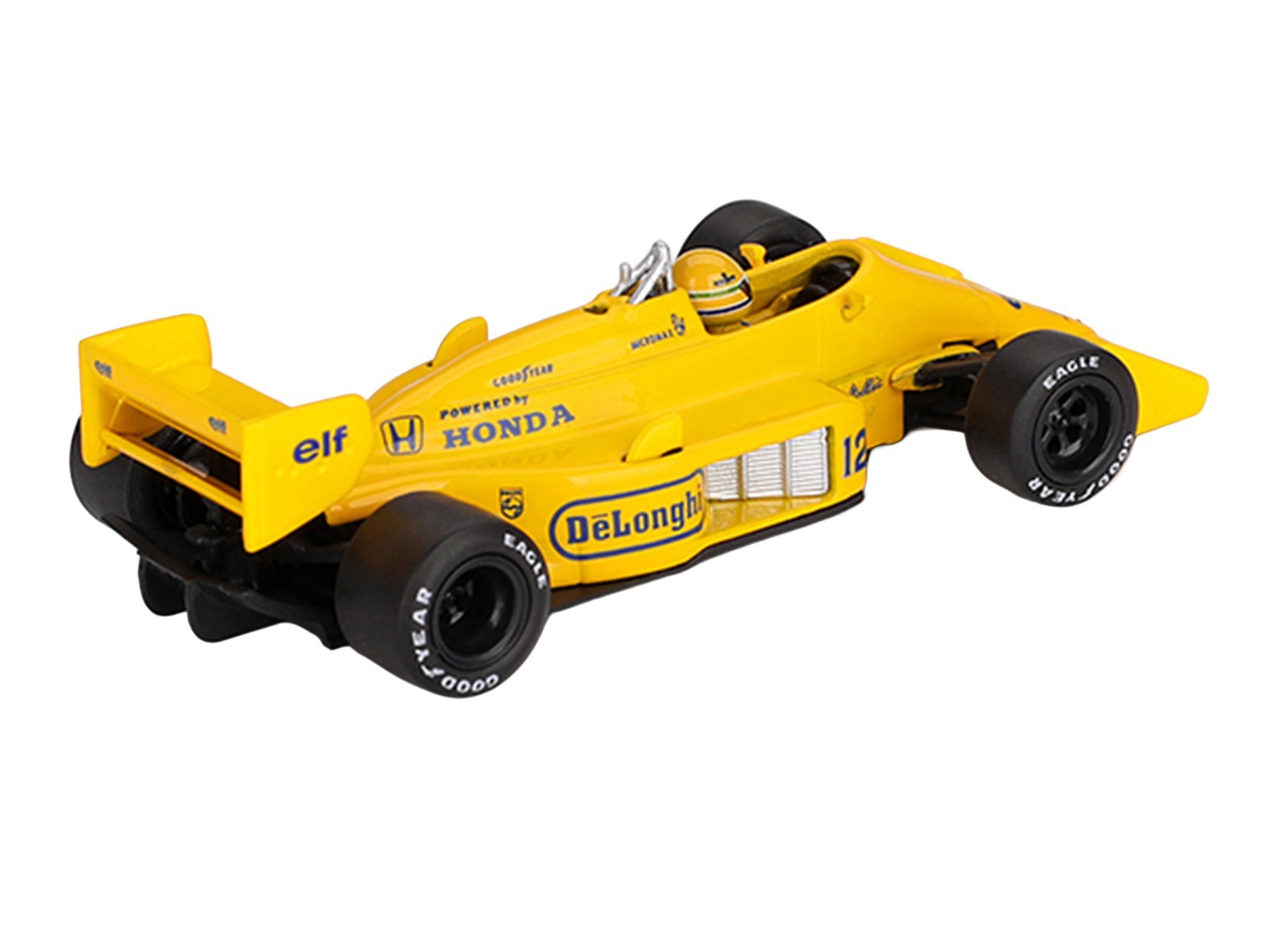 LOTUS 99T #12 SENNA WINNER F1 MONACO GP (1987) 1/64 BY MINI GT MGT01088