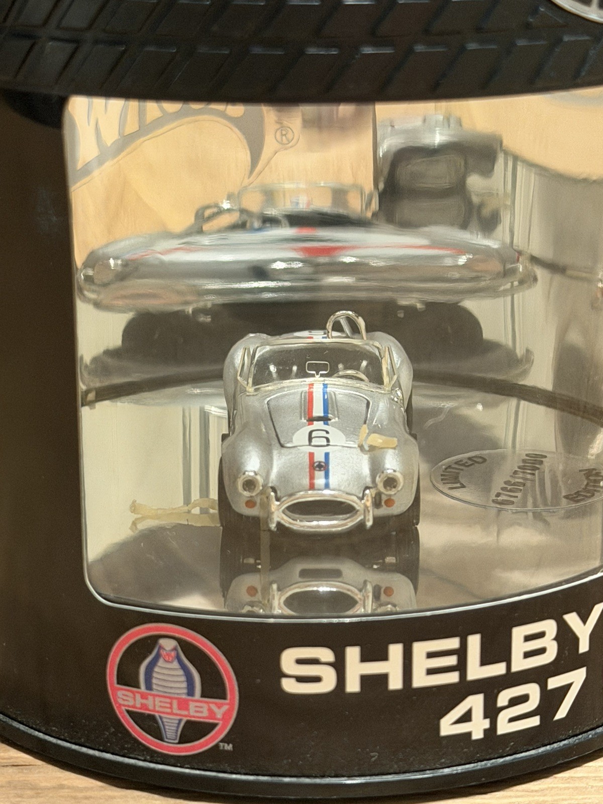 Hot Wheels Oil Can Shelby Cobra 427 S/C Silver #6 Drop Tops 3/4 LOW #766/7000