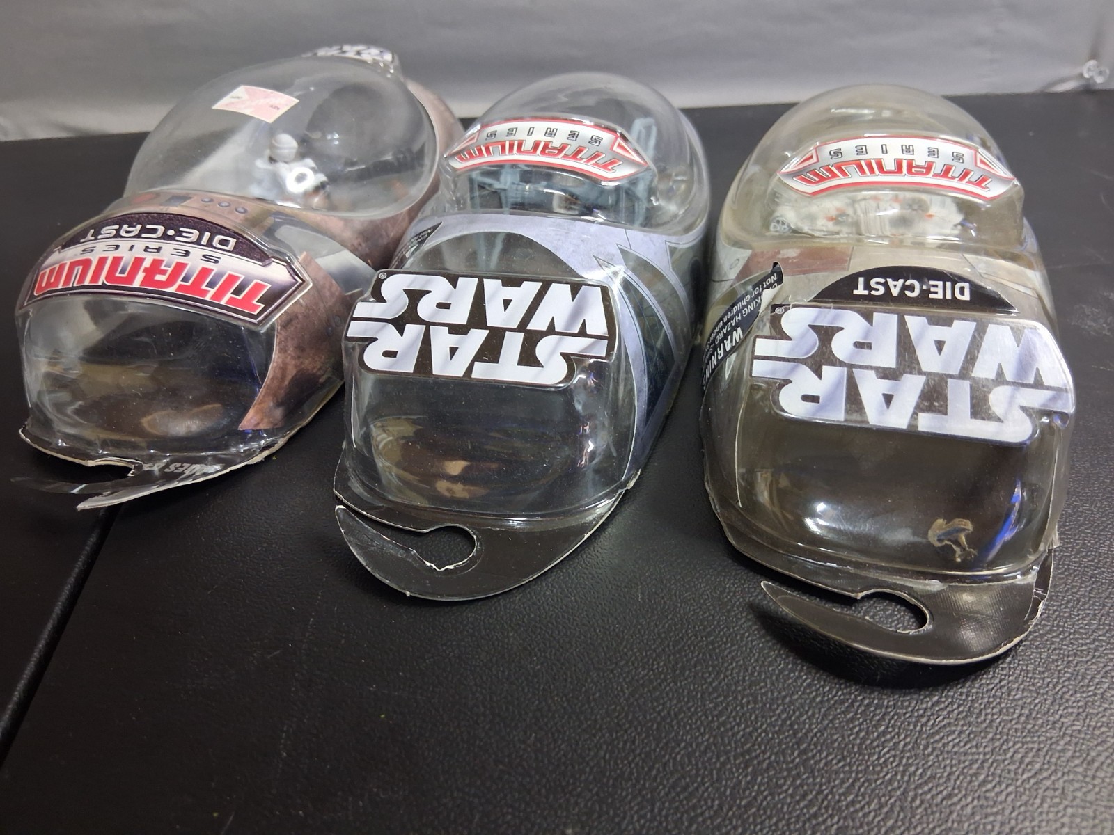 2004 Galoob Micro Machines Starwars Titanium Series Lot Of 3