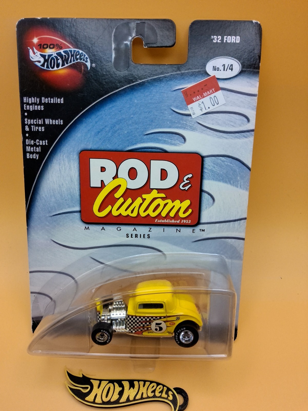 Hot Wheels 100% Hot Wheels Rod & Custom ’32 Ford yellow 2002 🔥53