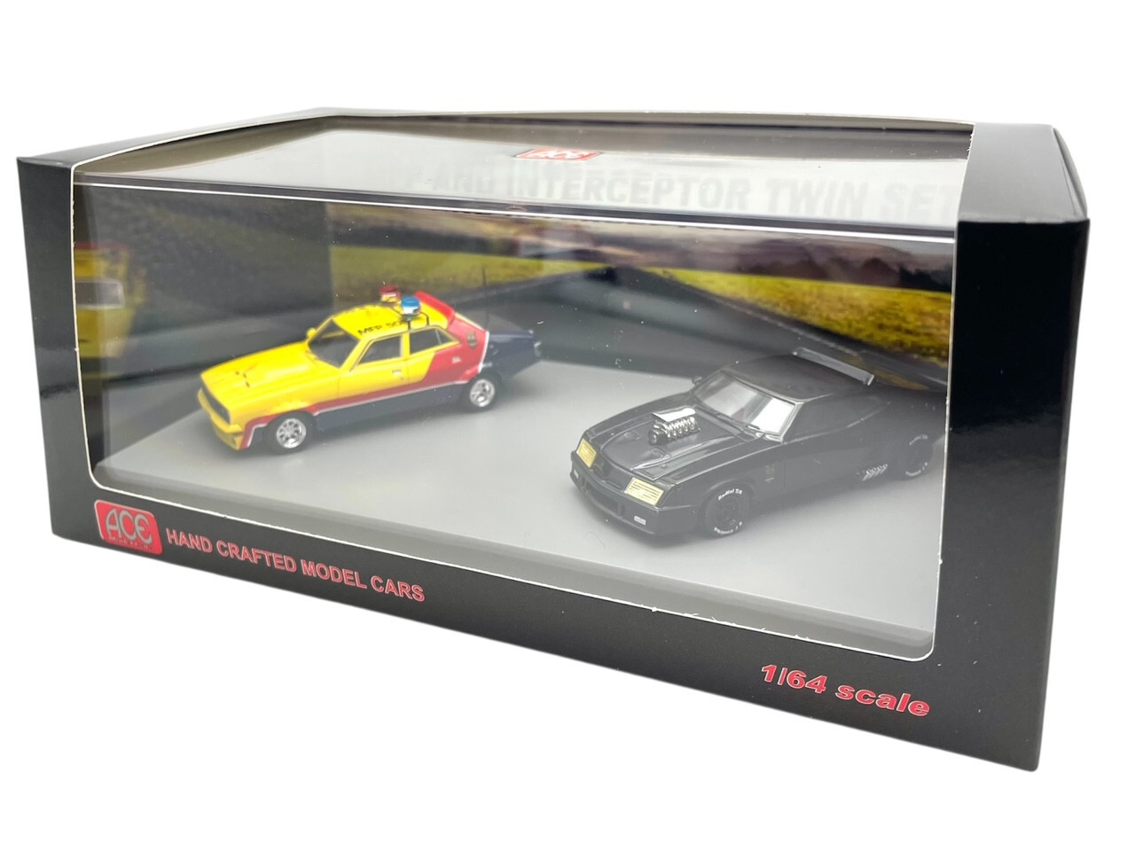 ACE 1/64 MAD MAX INTERCEPTOR & MFP TWIN SET SUPERCHARGED MOVIE RESIN – US SHIP