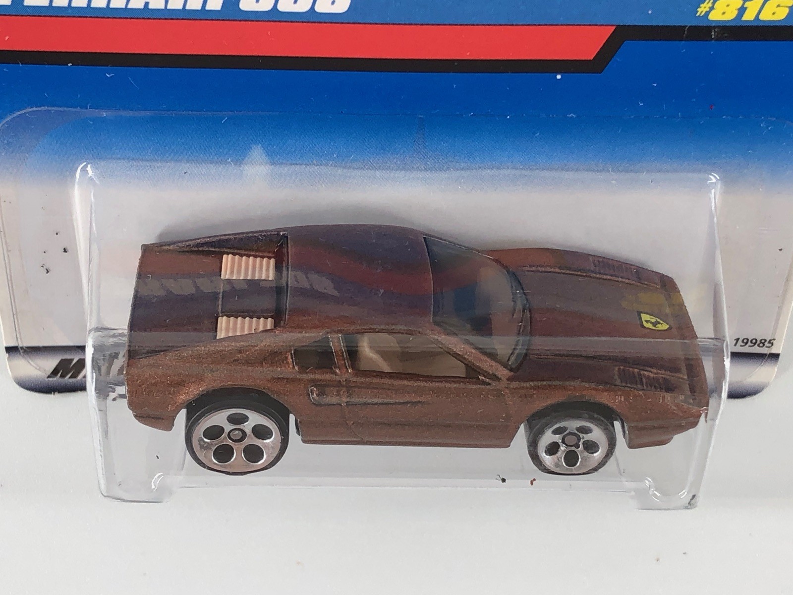 Hot Wheels Ferrari 308 Brown 1998 #816 Red Card