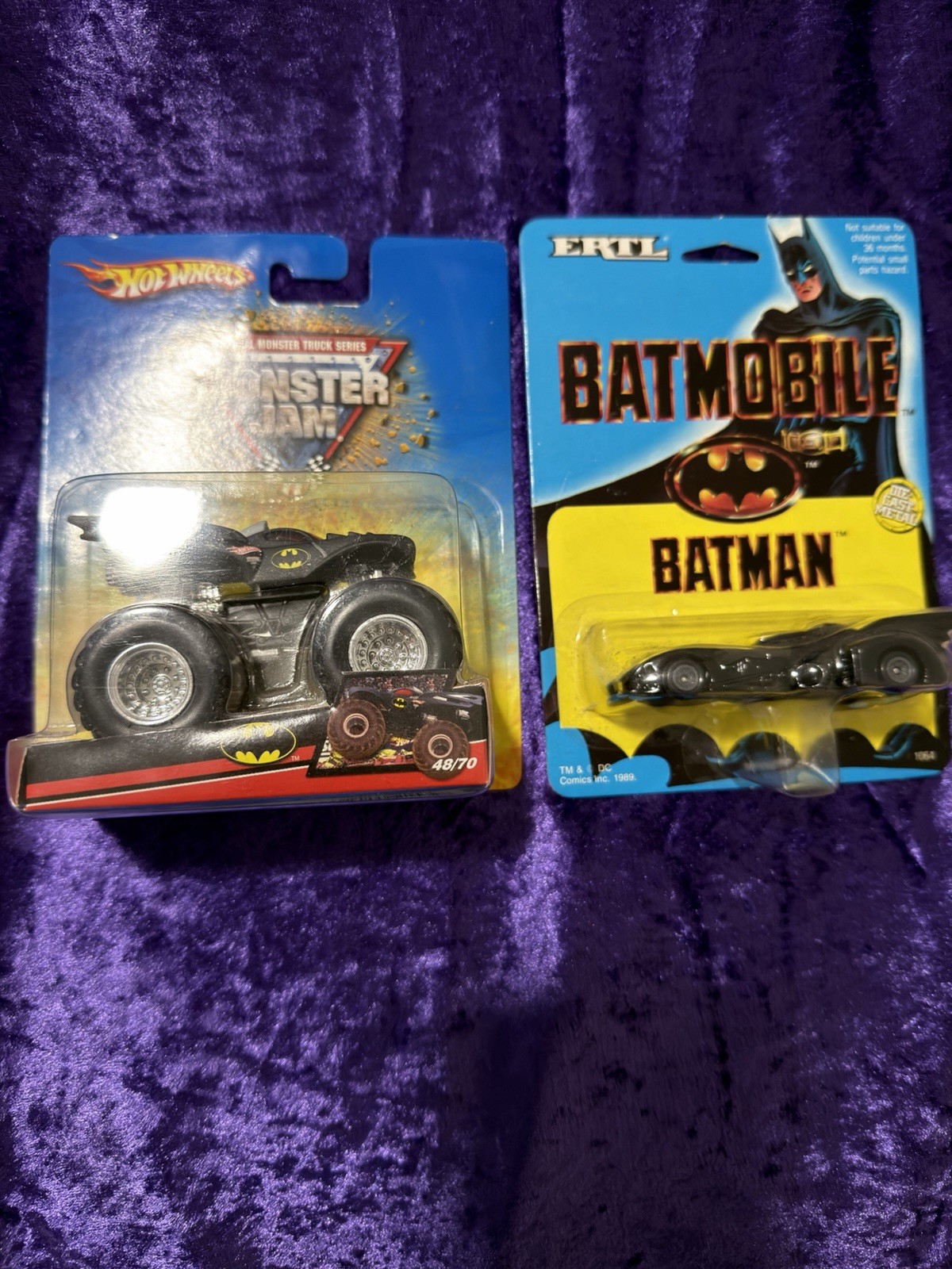 1989 Ertl Batmobile 2007 Hot wheels Batmobile Monster Jam Truck Set 2