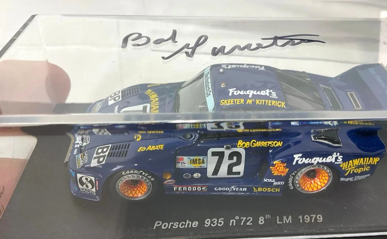 SPARK 1/43 Scale PORSCHE 935 Signed by Team Driver Bob Garretson NO72 LM 1979