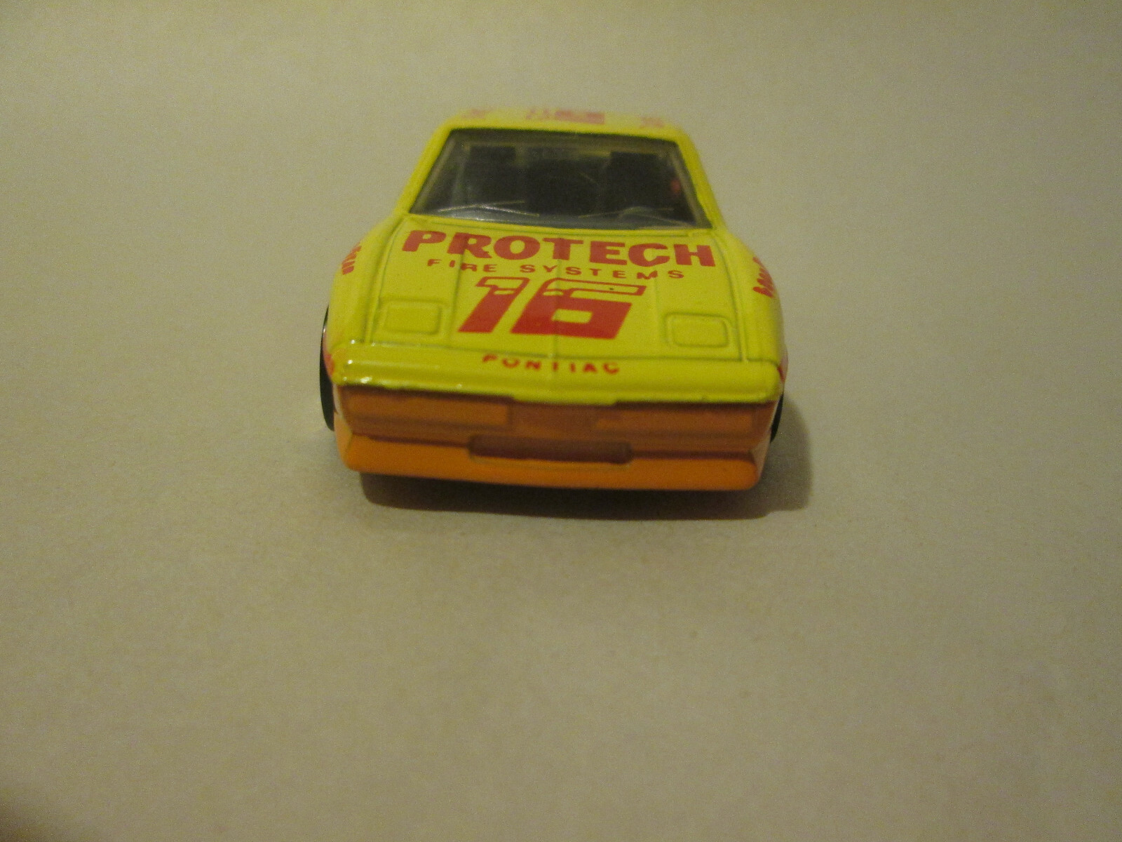 1985 Matchbox Pontiac Fiero Stock Car #2 Protech Fire Systems Gary B #16 Mint