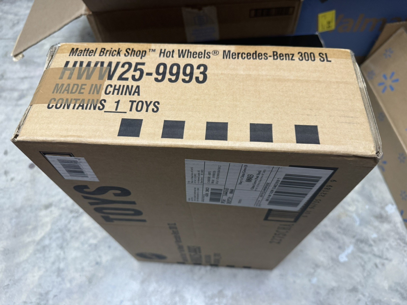 Mattel Brick Shop Hot Wheels Premium Series Building Set Mercedes-Benz 300 SL