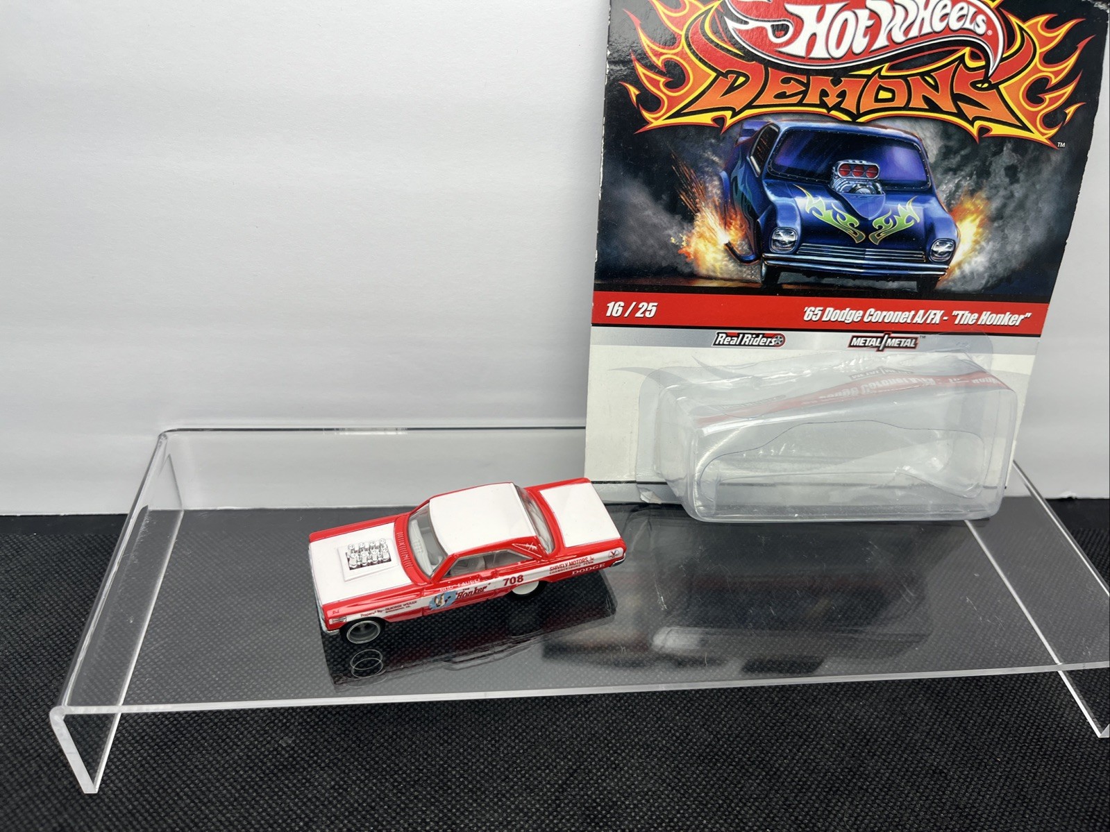 Hot Wheels Drag Strip Demons # 16 65 Doge Coronet A/FX The Honker – LOOSE