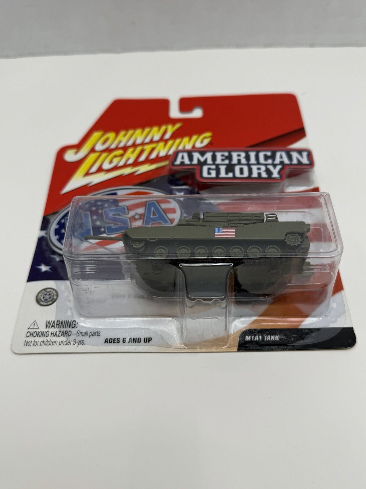 Johnny Lightning American Glory M1A1 Military Abram’s Tank Diecast USA 1/100