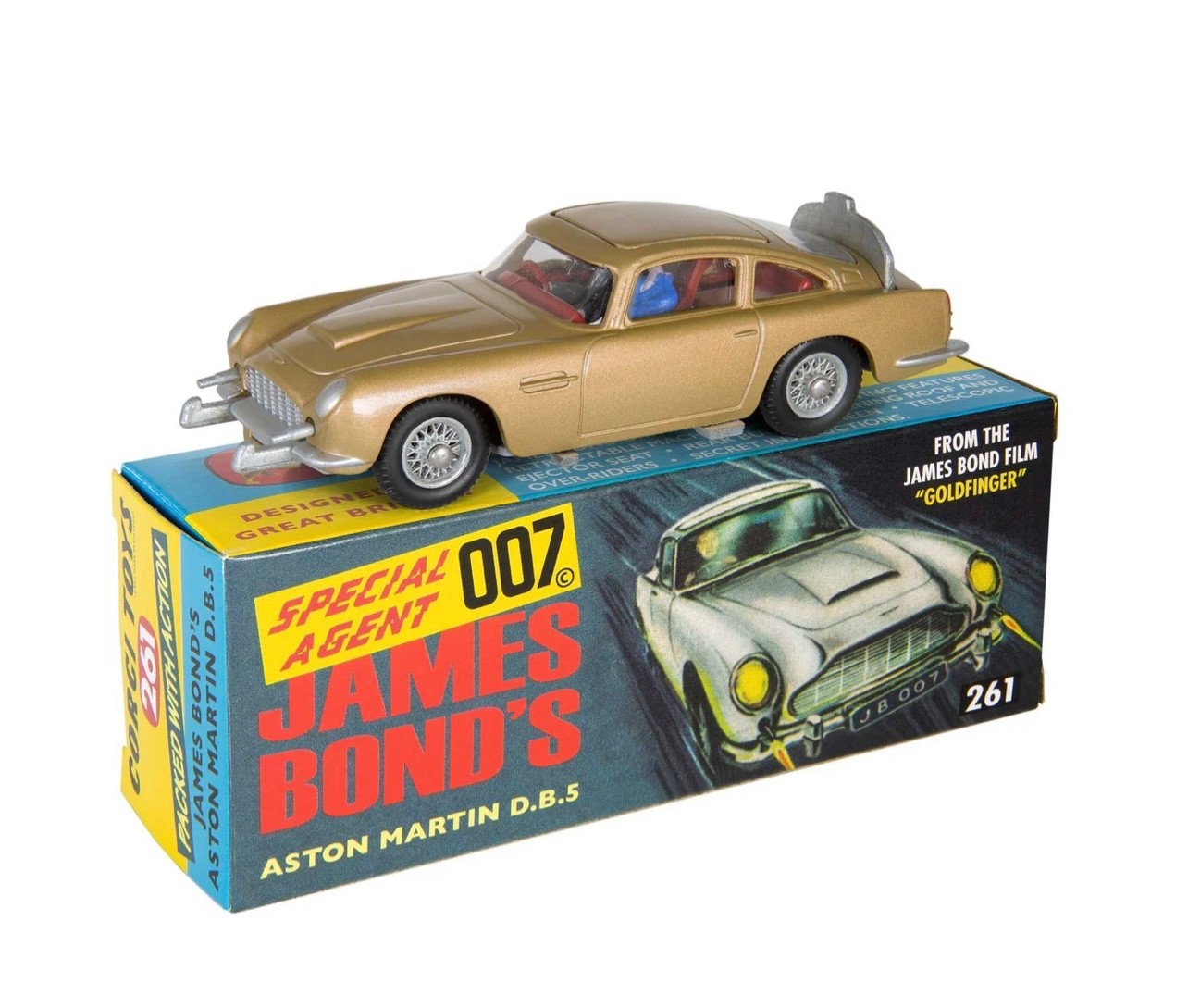 Corgi Re-Issue James Bond 007 Gold Aston Martin DB5 261 Exclusive Club Issue