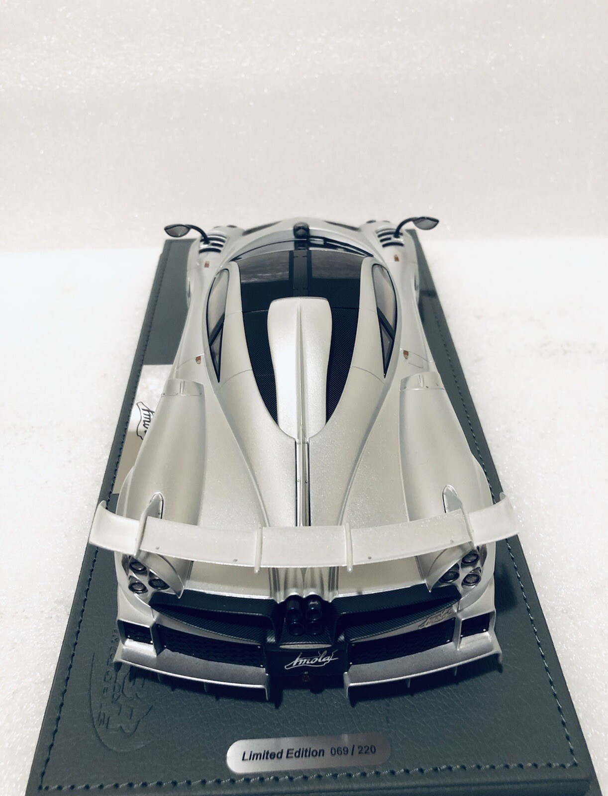 1/18 BBR Pagani Imola Titanium Matt Silver limited 200 PCs with case