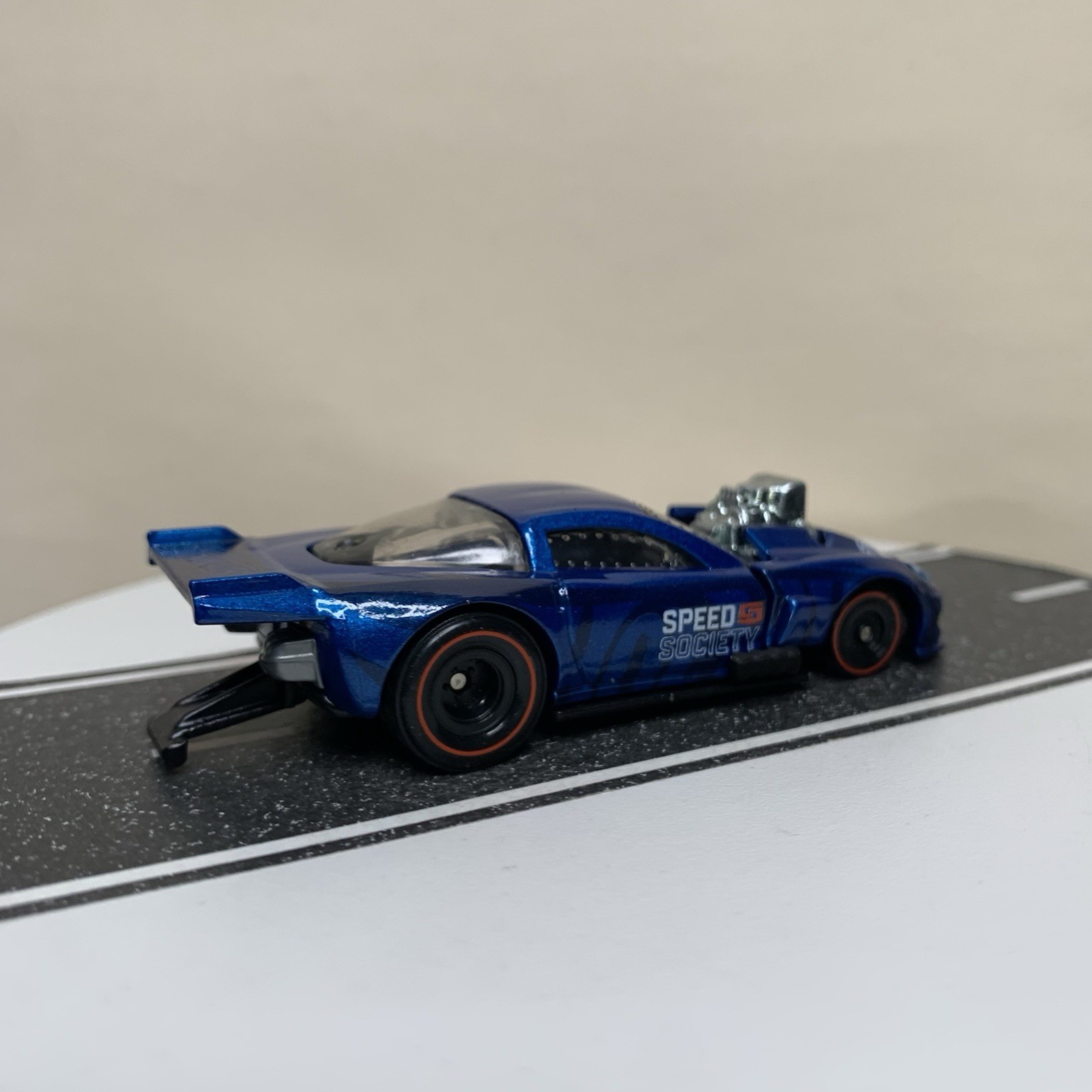 Hot Wheels Premium Boulevard ’12 Chevy Corvette Z06 Drag Racer Dragster Blue NM