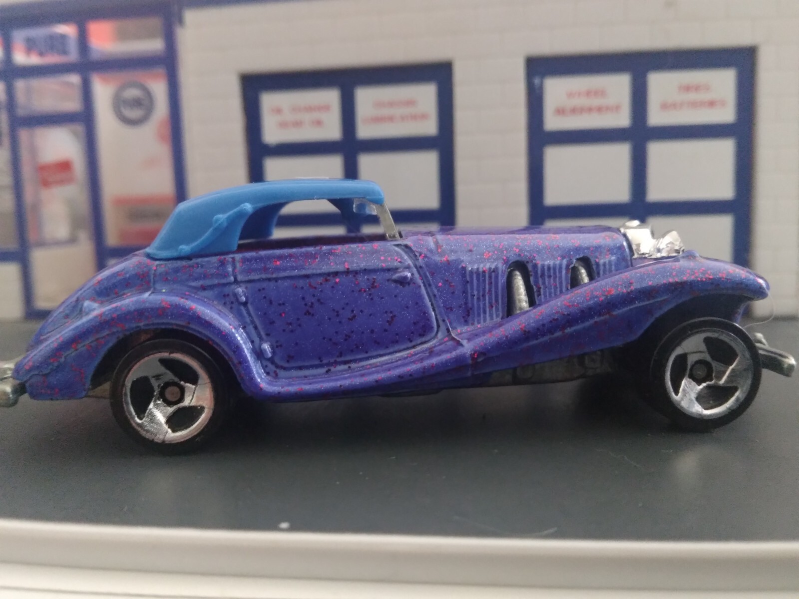 HOT WHEELS #164 Mercedes 540K Blue 5SP Loose